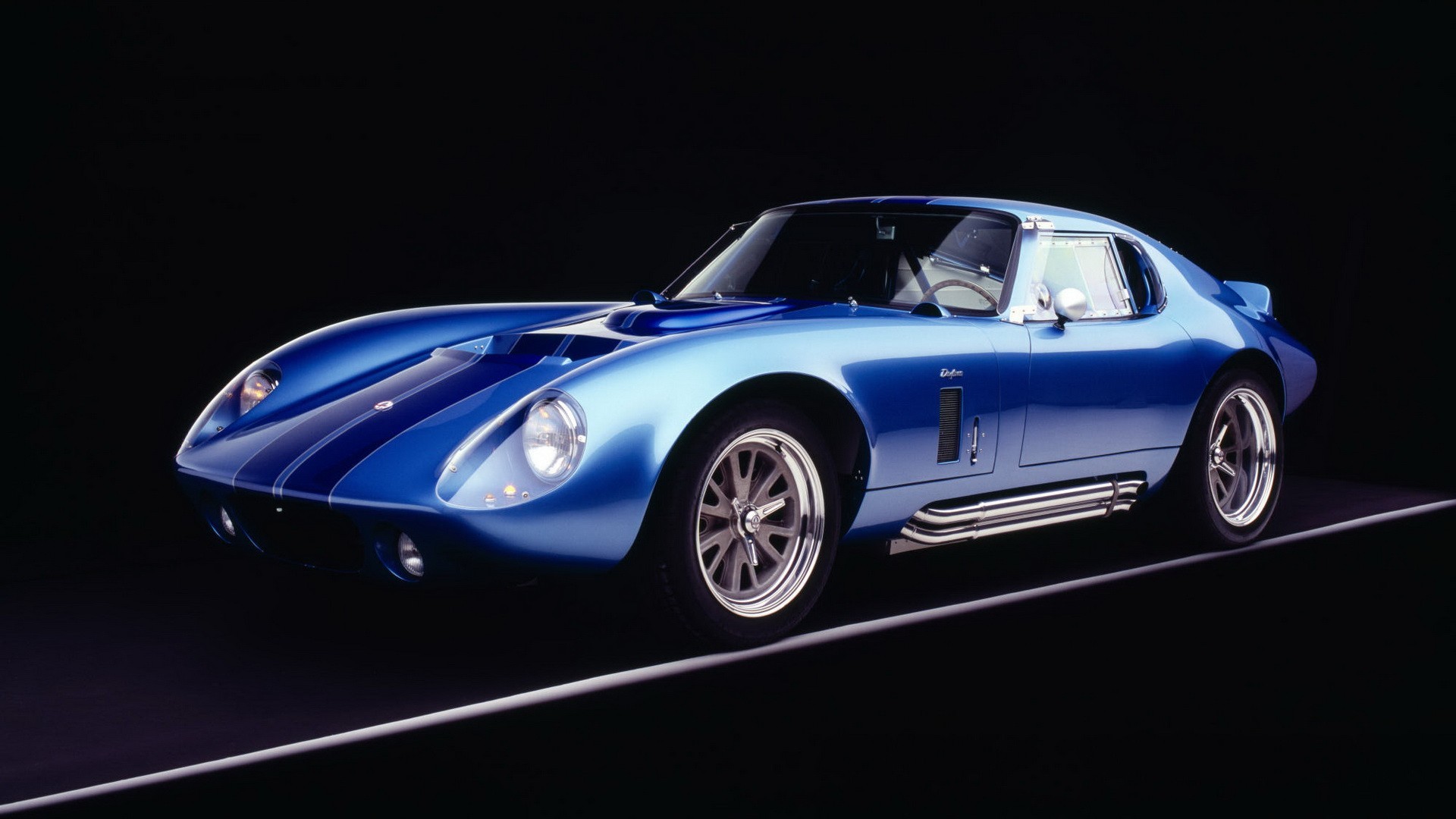 General 1920x1080 car Shelby blue cars Ford vehicle simple background black background Shelby Daytona