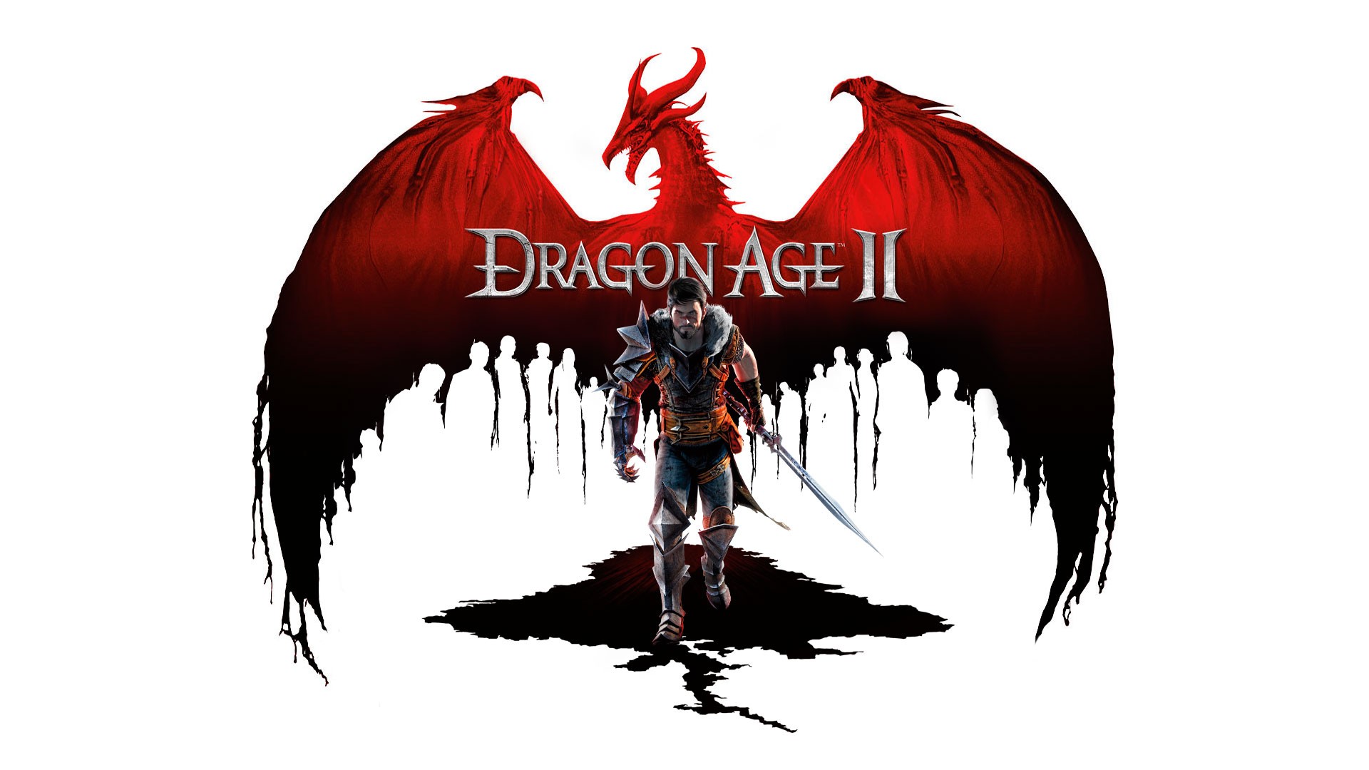 General 1920x1080 Dragon Age II video games PC gaming simple background video game art