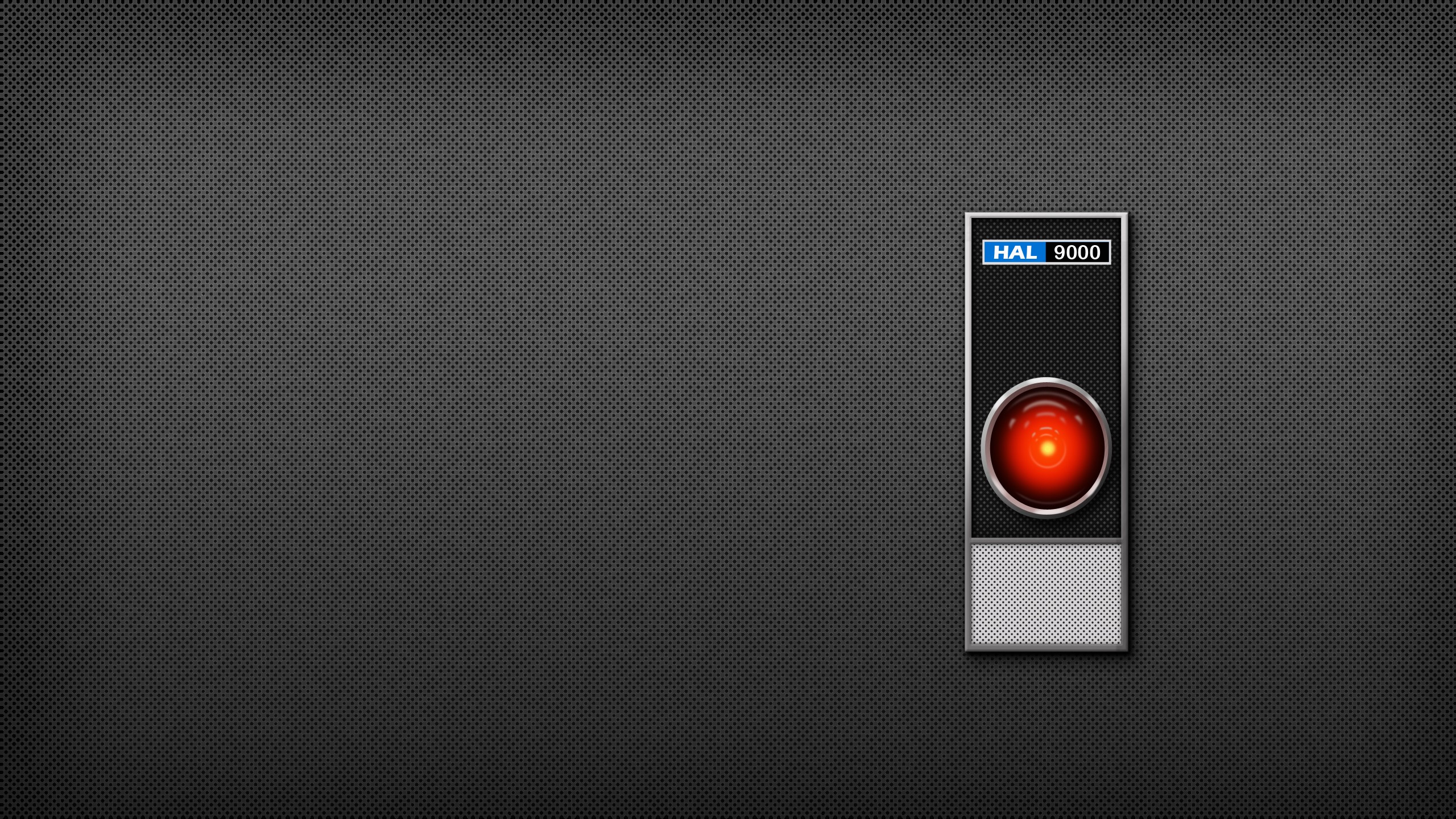 General 2560x1440 2001: A Space Odyssey HAL 9000 Stanley Kubrick science fiction computer simple background movies digital art minimalism