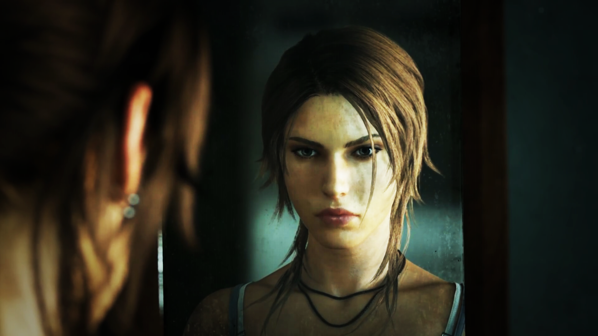 General 1920x1080 Tomb Raider video games mirror reflection women video game girls Lara Croft (Tomb Raider) Tomb Raider (2013) video game characters
