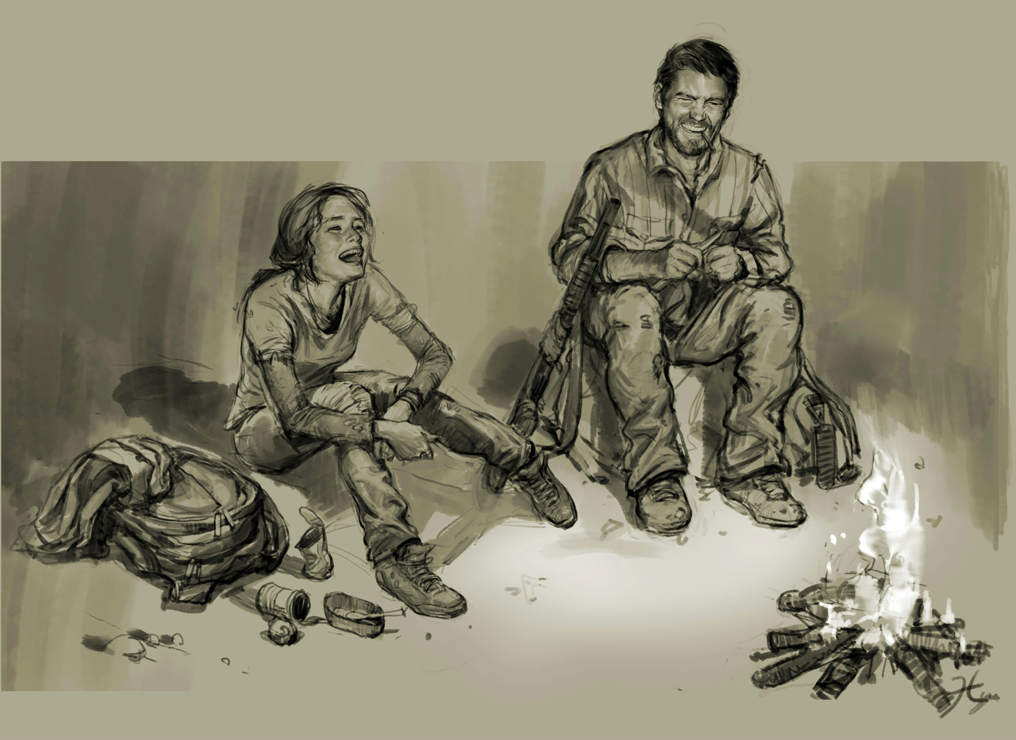 General 3300x2406 The Last of Us concept art video games video game art