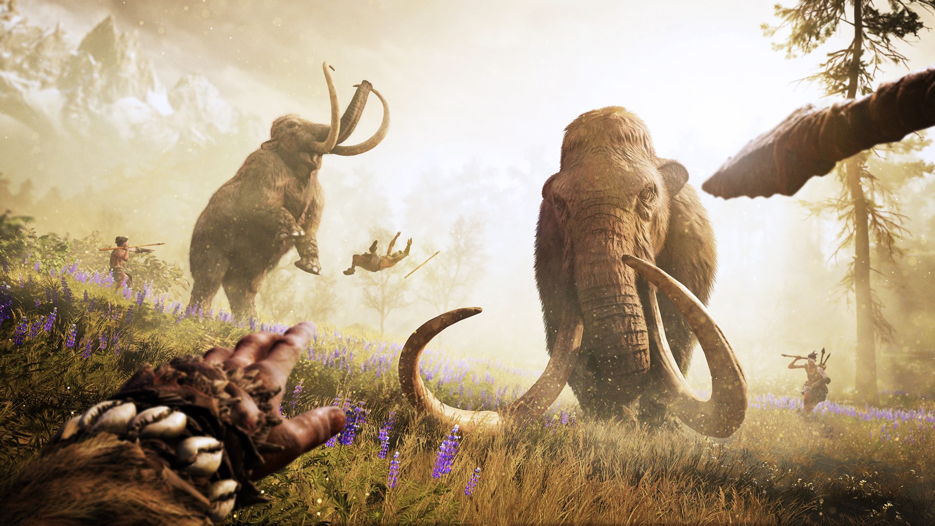 General 1920x1080 FarCry Primal  far cry primal video games 2016 (year) mammoths Ubisoft PC gaming animals