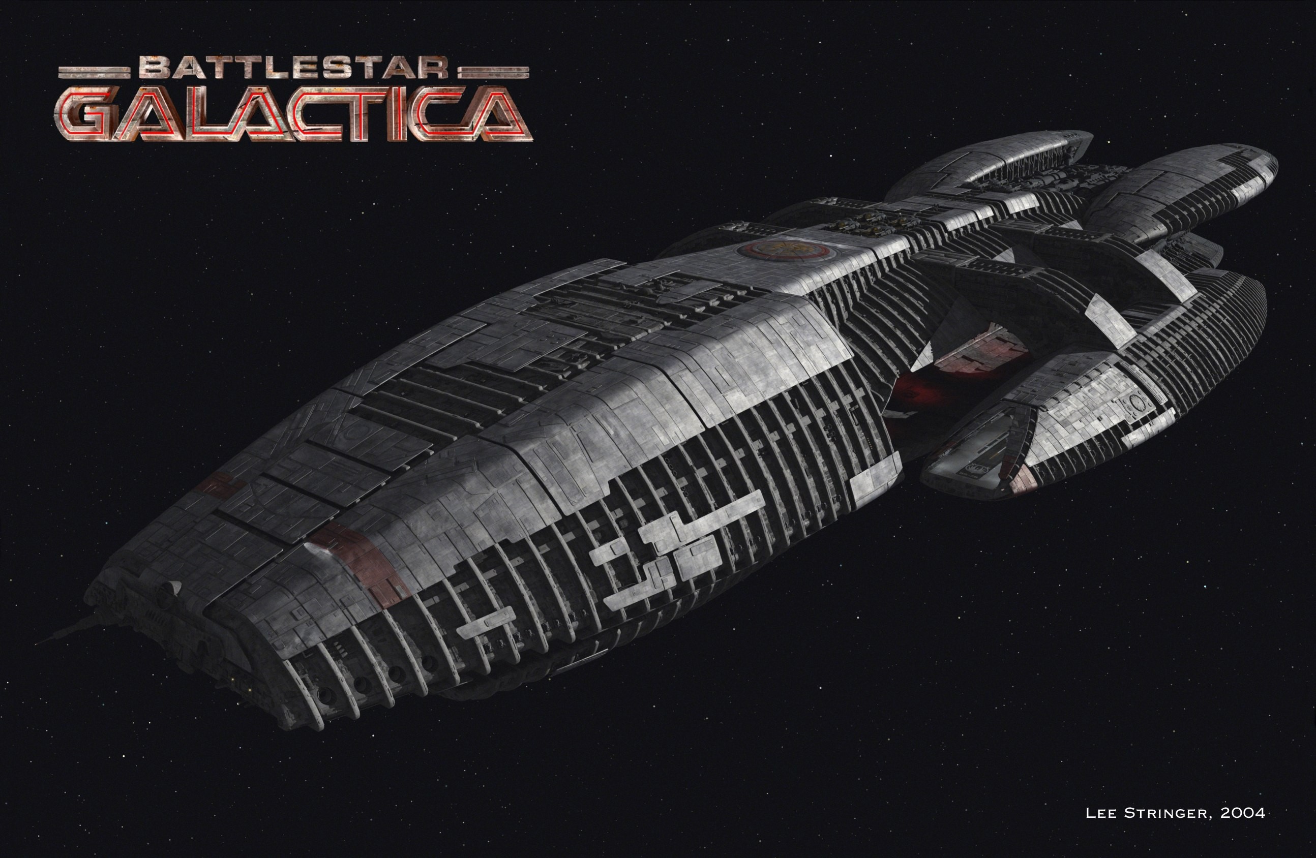 General 2588x1688 Battlestar Galactica spaceship science fiction 2004 (Year) CGI TV series vehicle