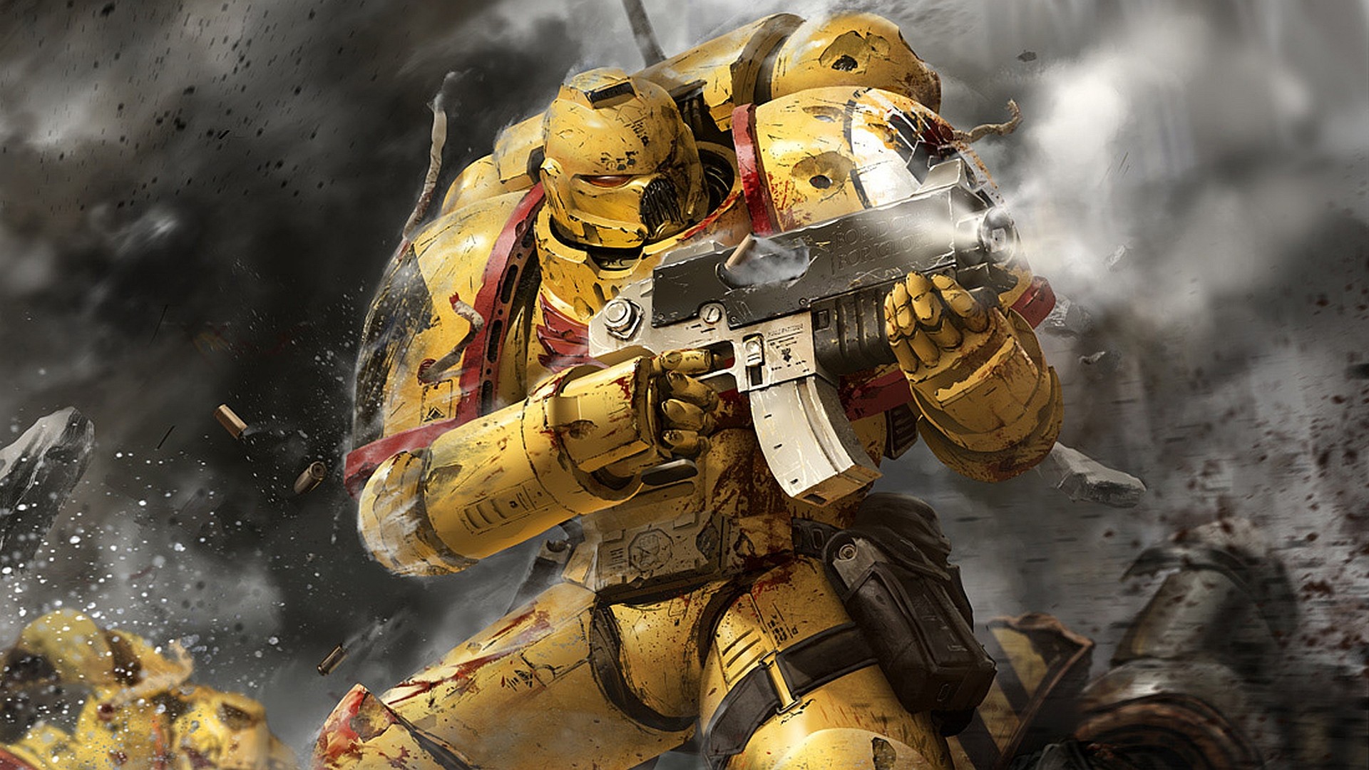General 1920x1080 Warhammer 40,000 space marines battle science fiction armor weapon video games video game characters