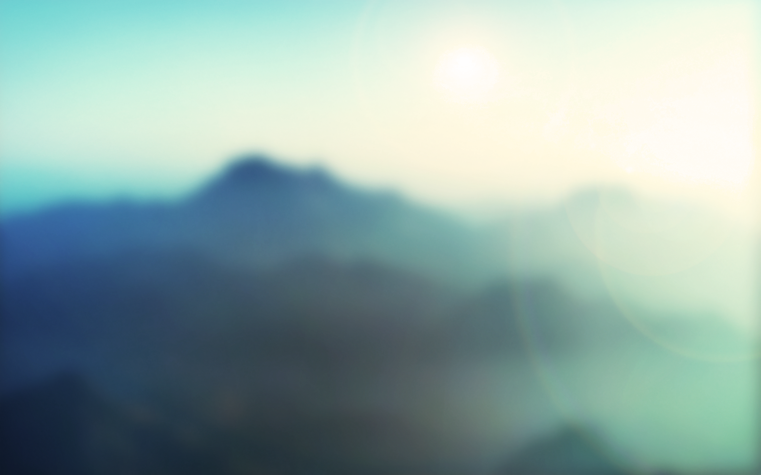 General 2560x1600 blurred mountains sun rays outdoors