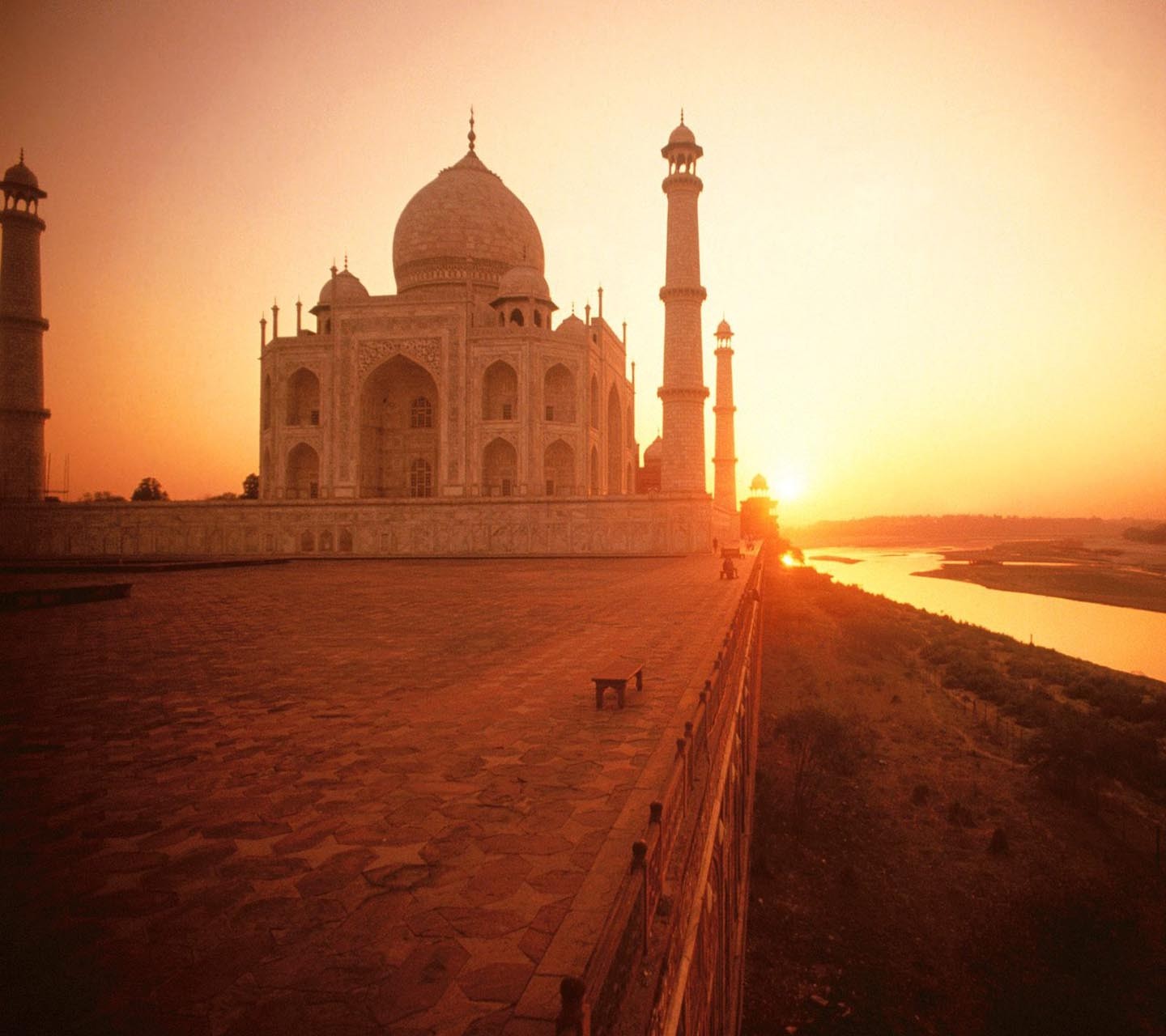 General 1440x1280 outdoors building architecture sunlight Taj Mahal India