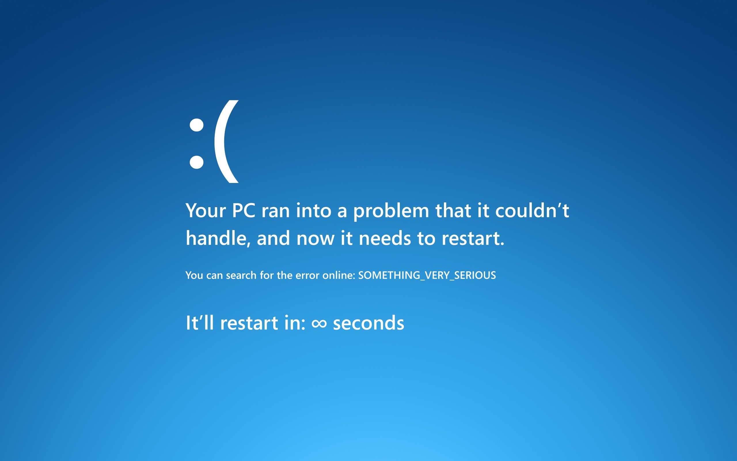General 2560x1600 computer typography blue background crash Windows Errors Microsoft Windows text gradient errors