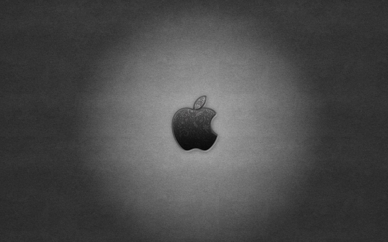General 1280x800 Apple Inc. minimalism monochrome logo brand gray background simple background
