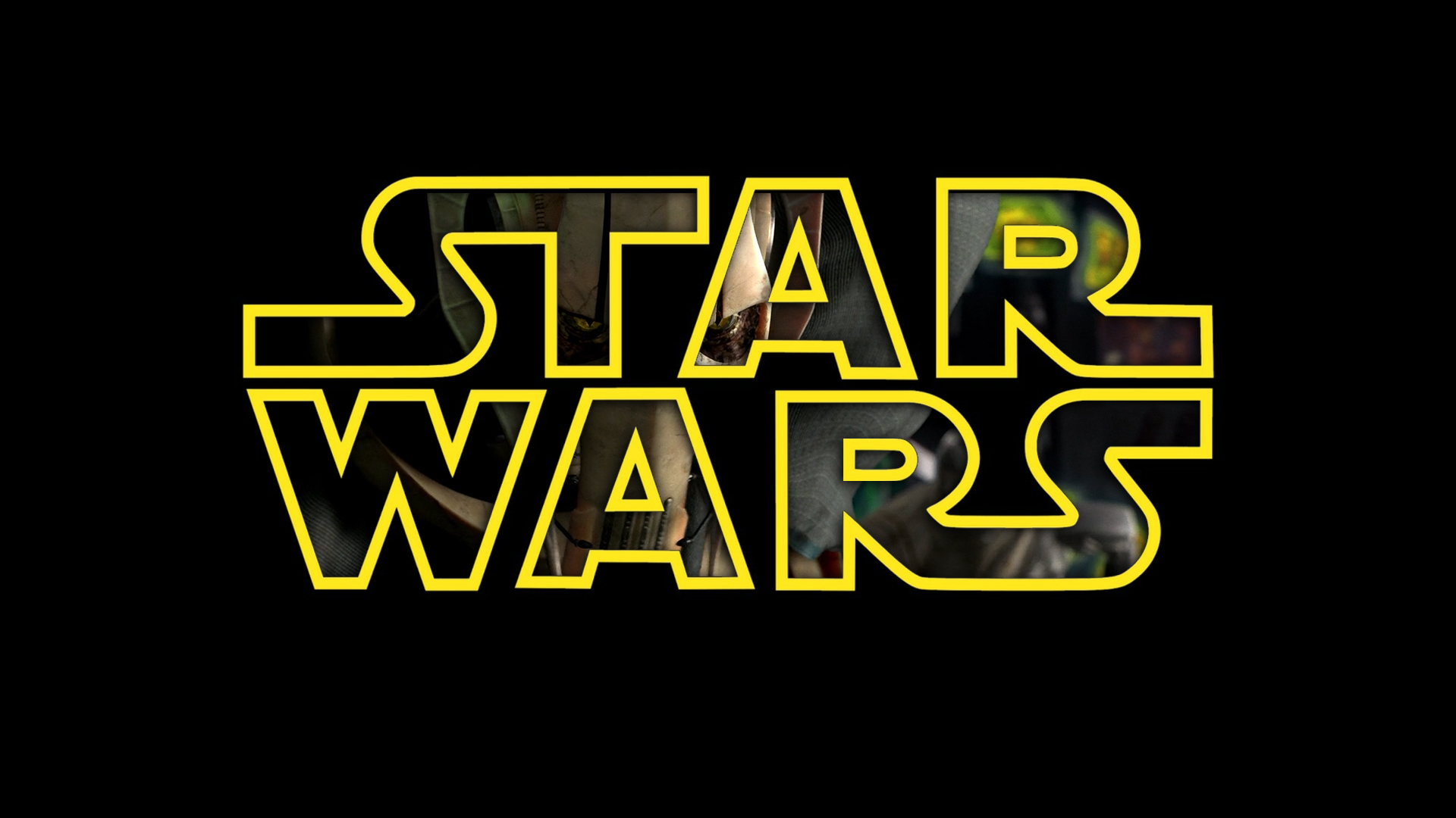 General 1920x1080 General Grievous Star Wars Villains simple background Star Wars: Episode III - The Revenge of the Sith yellow Star Wars movies science fiction