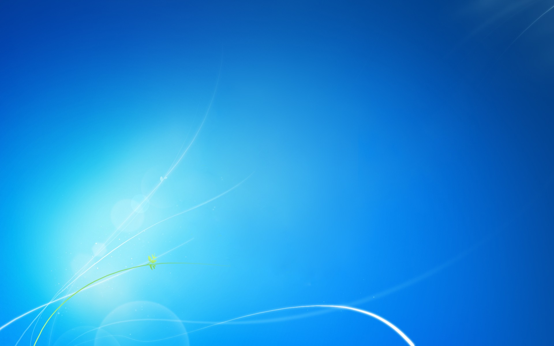 General 1920x1200 Windows 7 technology minimalism cyan blue lines simple background gradient