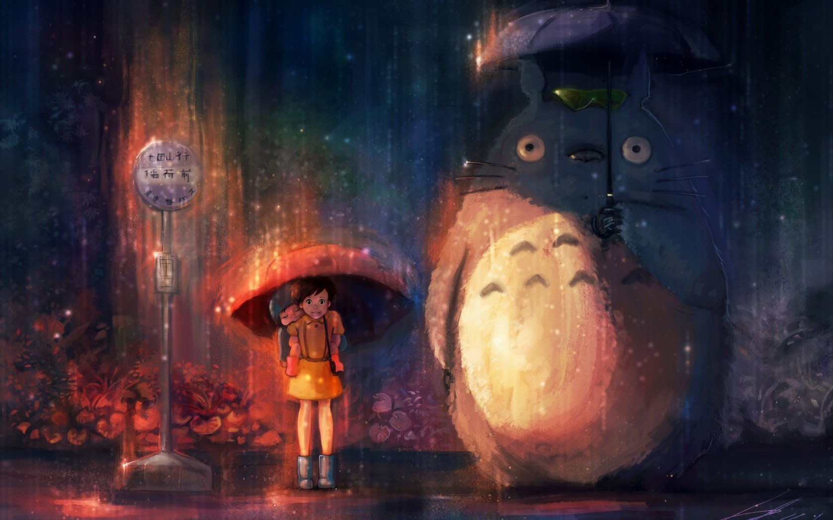 Anime 1680x1050 Studio Ghibli anime Totoro My Neighbor Totoro anime girls Miyazaki Hayao