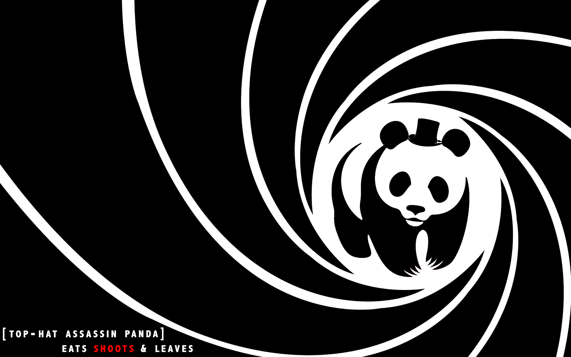 General 1920x1200 humor panda James Bond parody