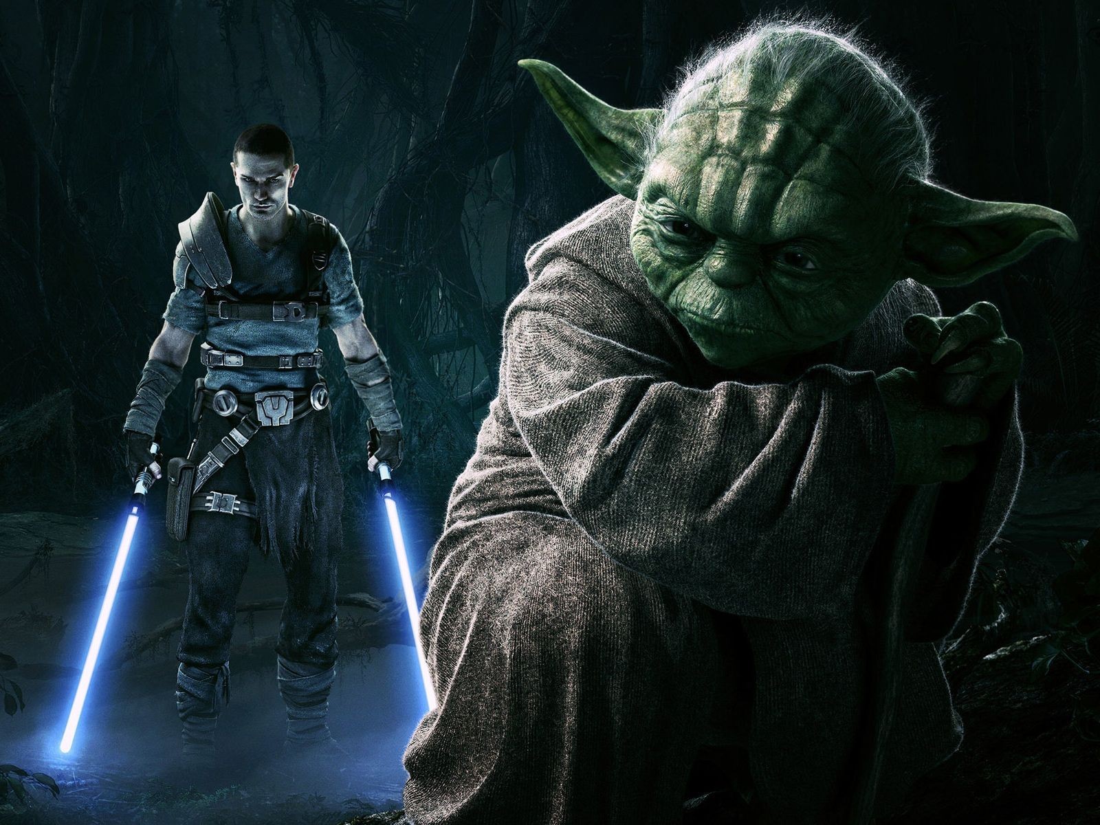 General 1600x1200 Star Wars Star Wars: The Force Unleashed video games Jedi Yoda