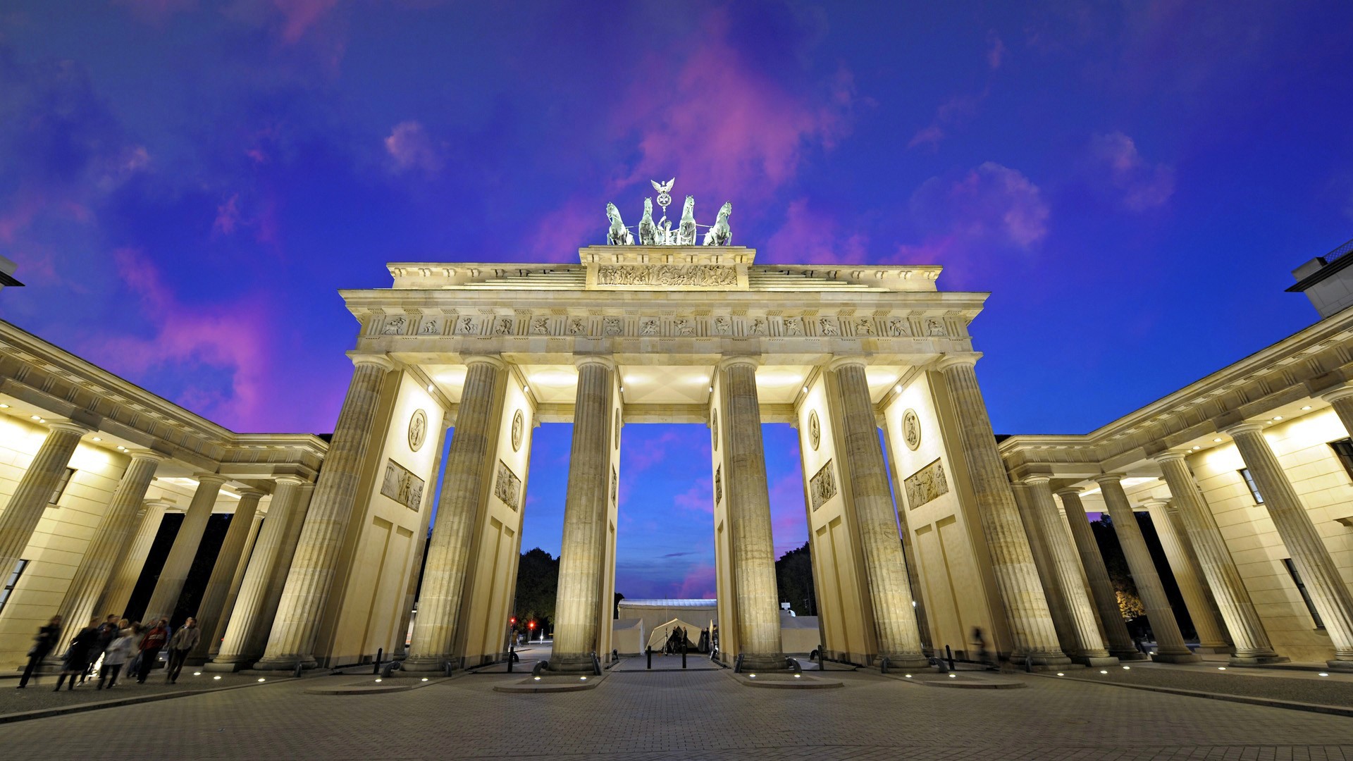General 1920x1080 Brandenburg Gate Germany Berlin sky city landmark Europe