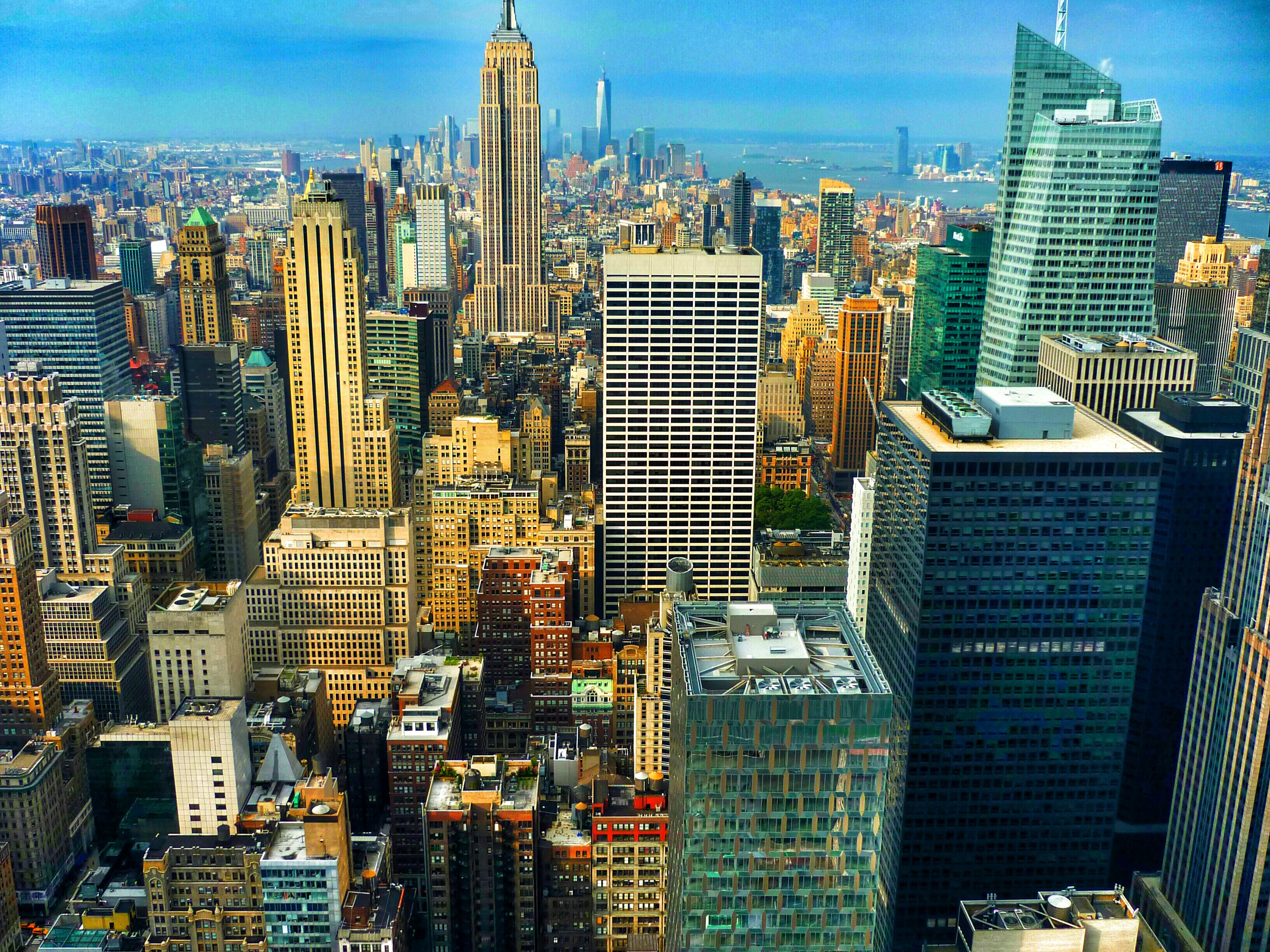 General 3264x2448 New York City Empire State Building panorama Manhattan cityscape USA