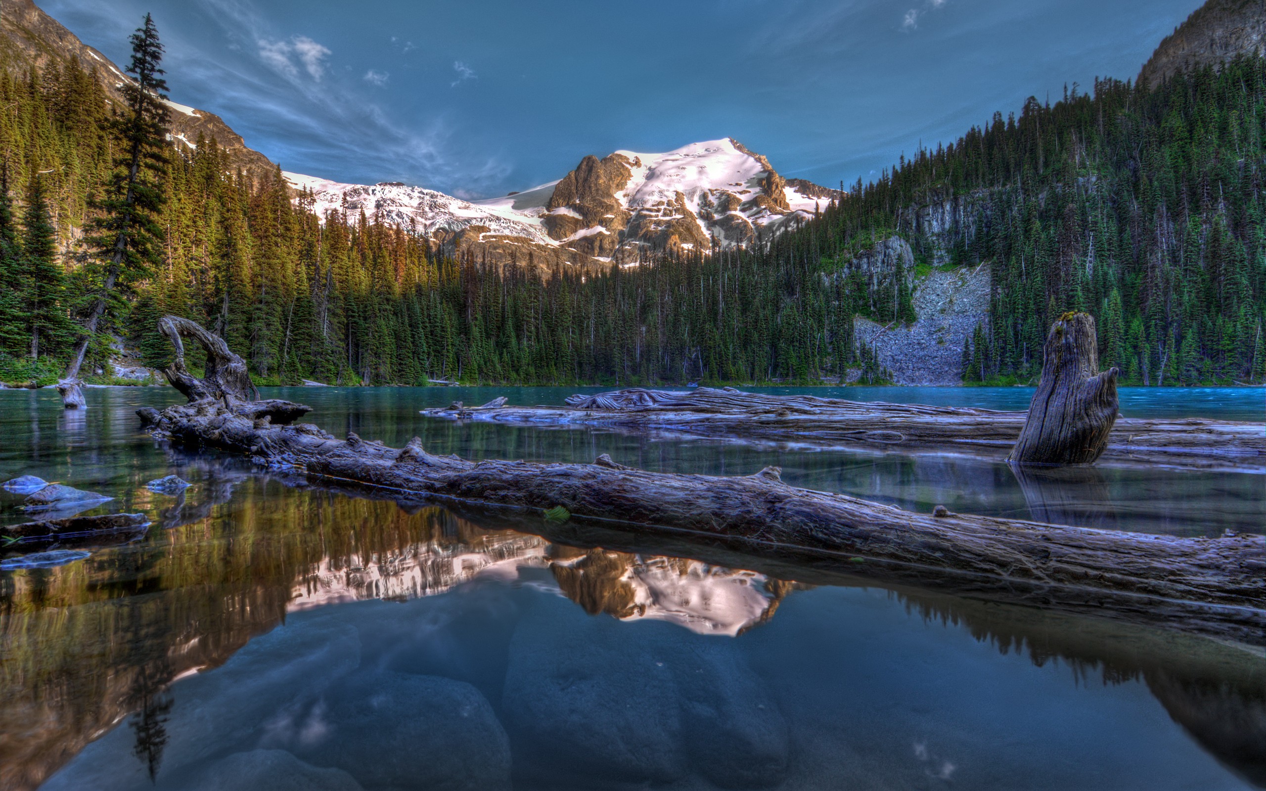 General 2560x1600 nature lake reflection mountains HDR
