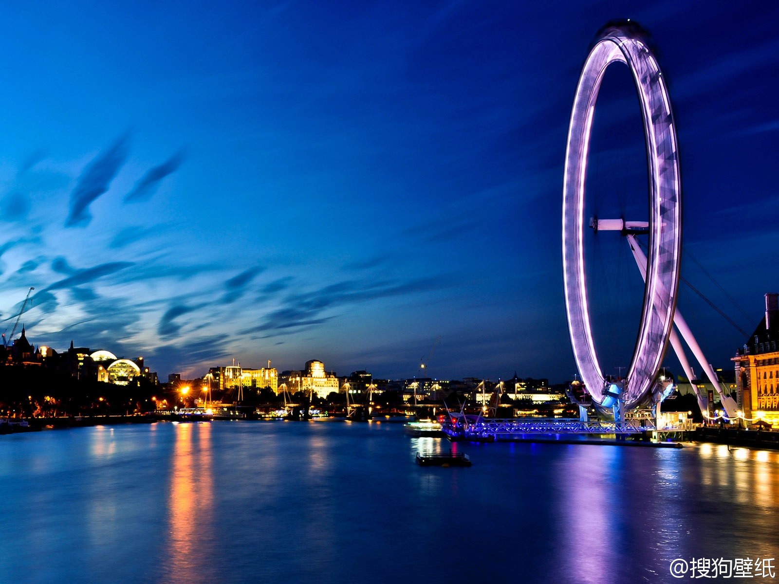 General 1600x1200 ferris wheel cityscape city London London Eye city lights UK River Thames