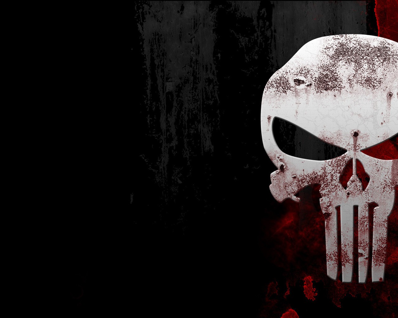 General 1280x1024 black red skull The Punisher comics
