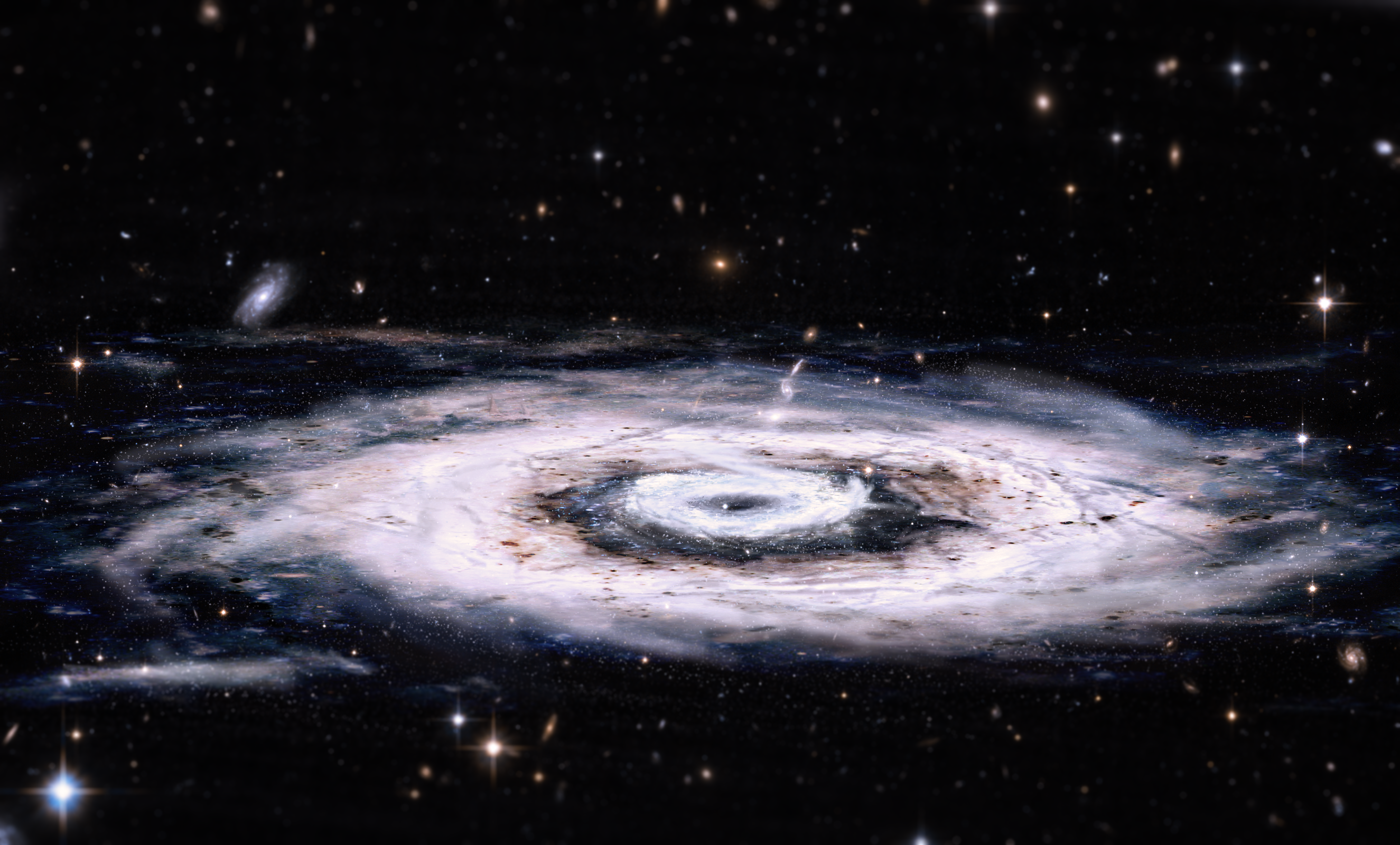 General 2650x1600 space colorful galaxy spiral galaxy