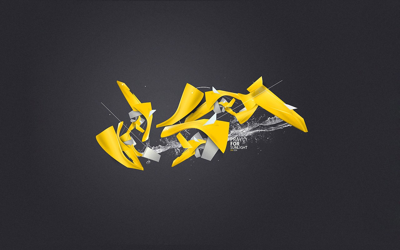General 1280x800 yellow gray minimalism shapes selective coloring simple background digital art graphic design