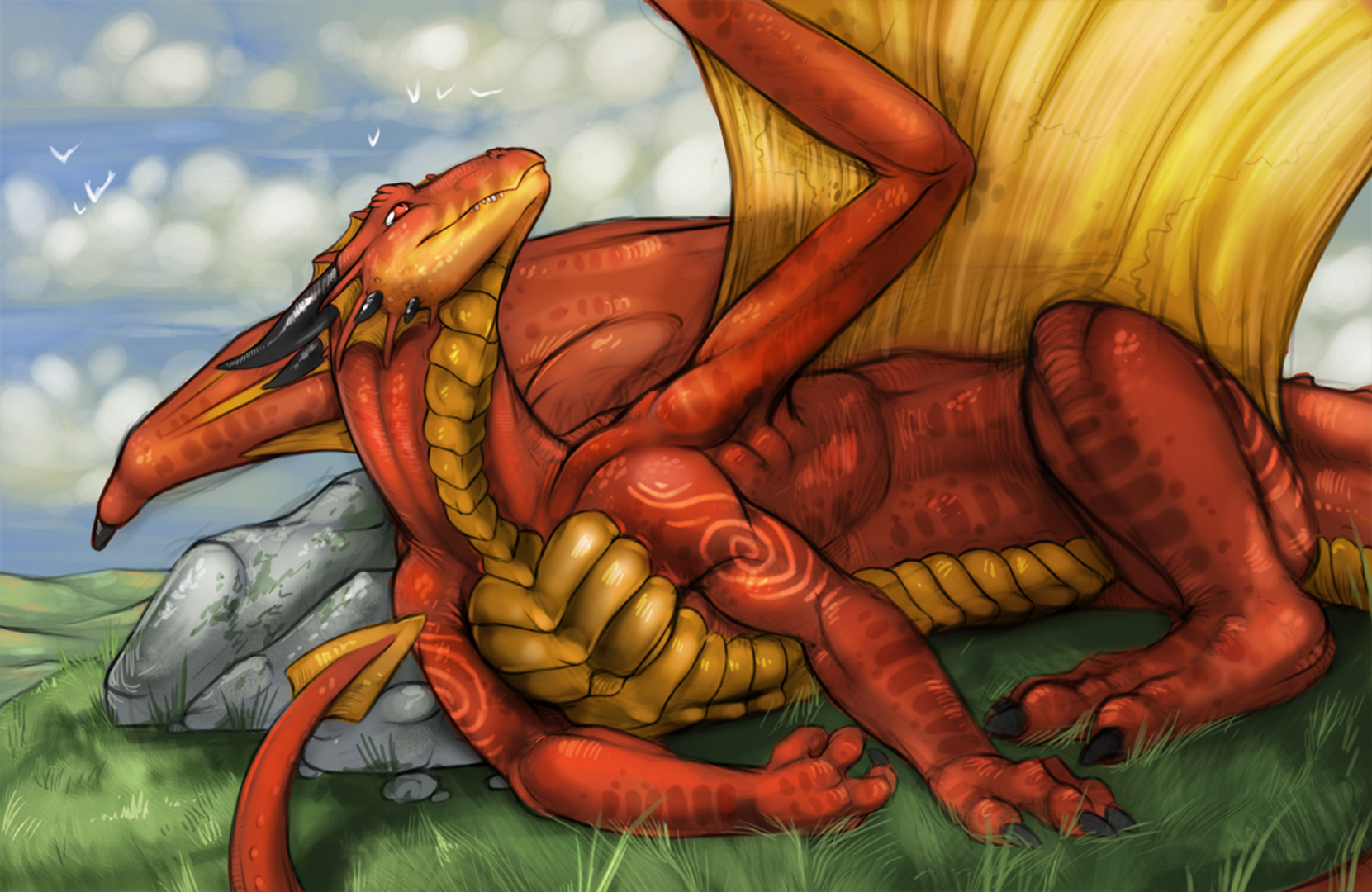 General 1661x1080 dragon fantasy art creature