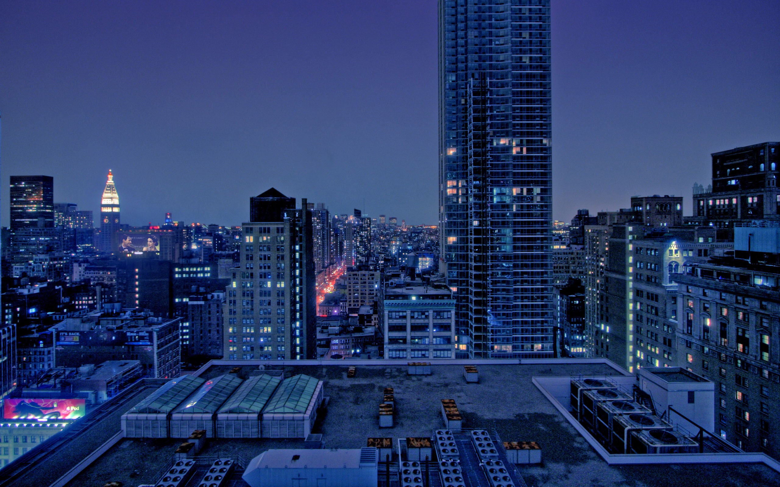 General 2560x1600 cityscape night skyscraper building city lights