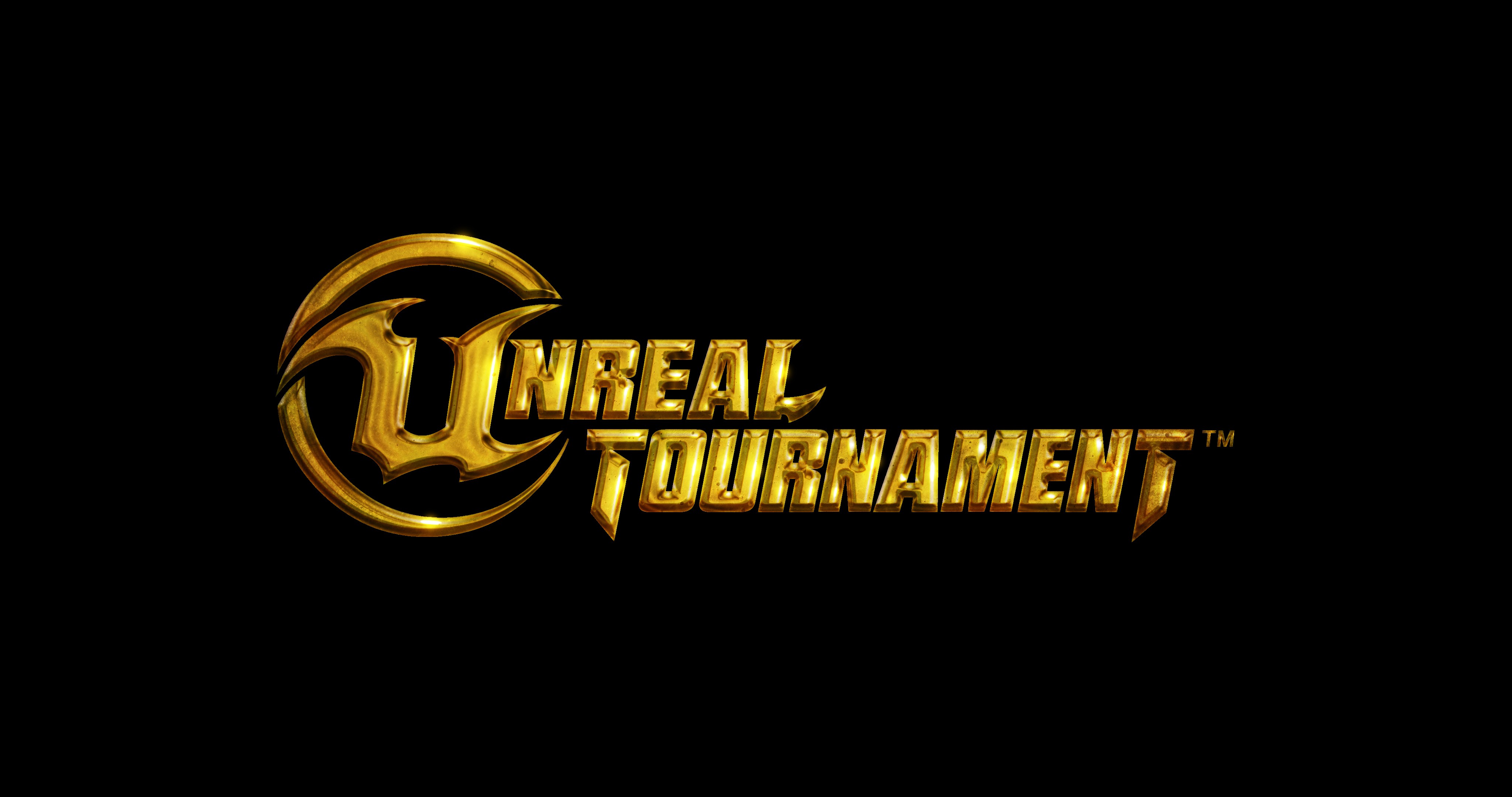 General 4096x2160 Unreal Tournament simple background PC gaming logo black background