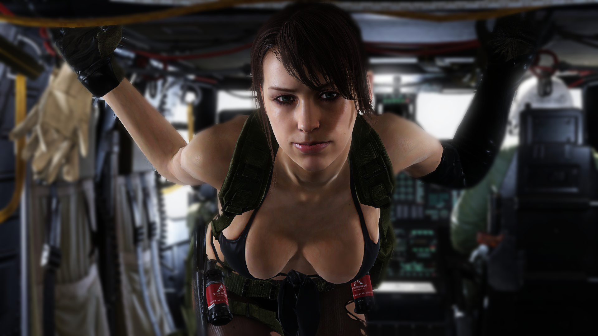 General 1920x1080 Metal Gear Solid V: The Phantom Pain Quiet (metal gear) women cleavage Metal Gear Solid boobs video game girls video games video game characters screen shot big boobs