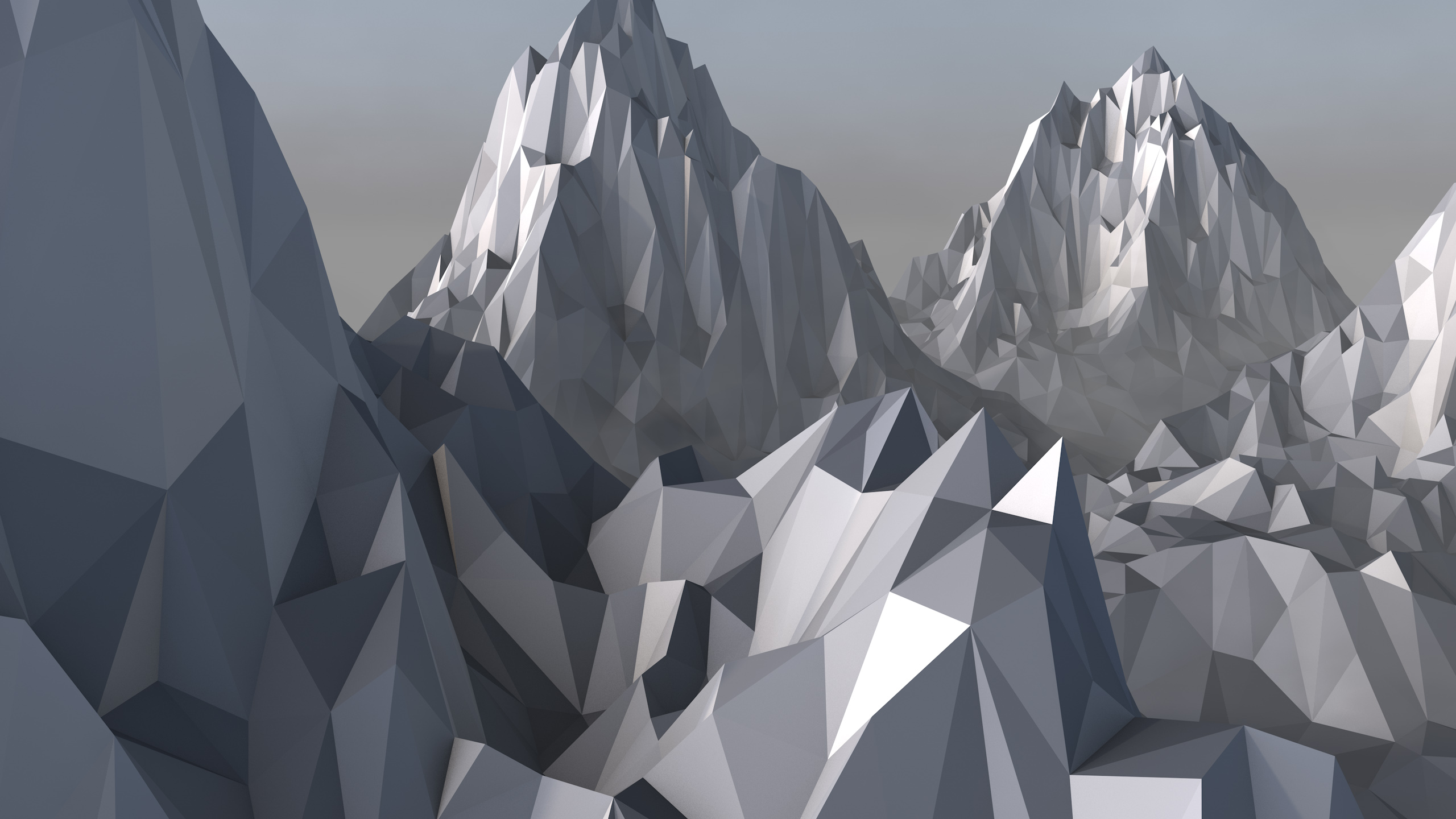 General 2560x1440 artwork CGI digital art mountains