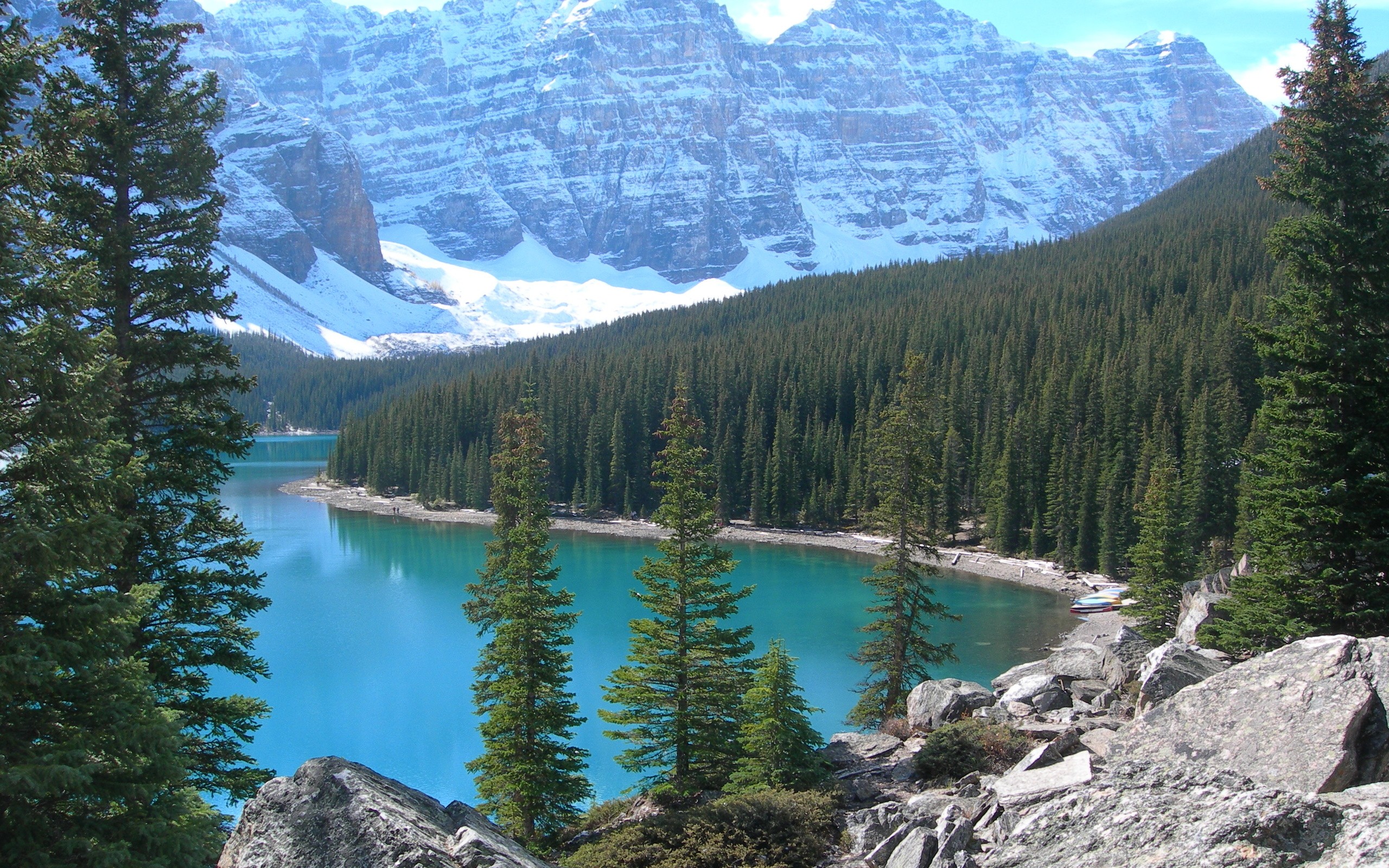 General 2560x1600 nature trees mountains Canada Banff National Park Moraine Lake