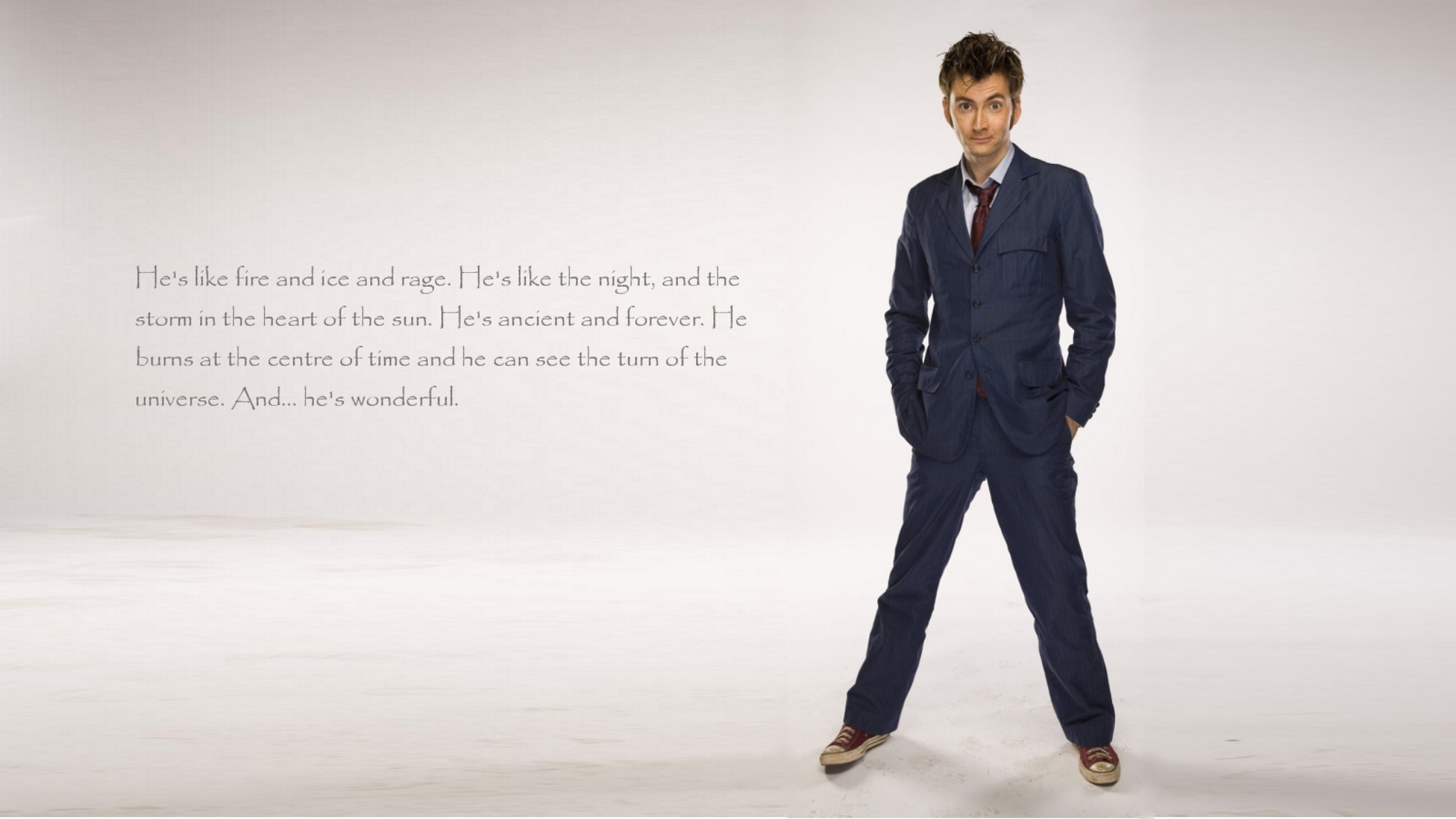 General 2560x1440 The Doctor TARDIS David Tennant Tenth Doctor quote science fiction TV series