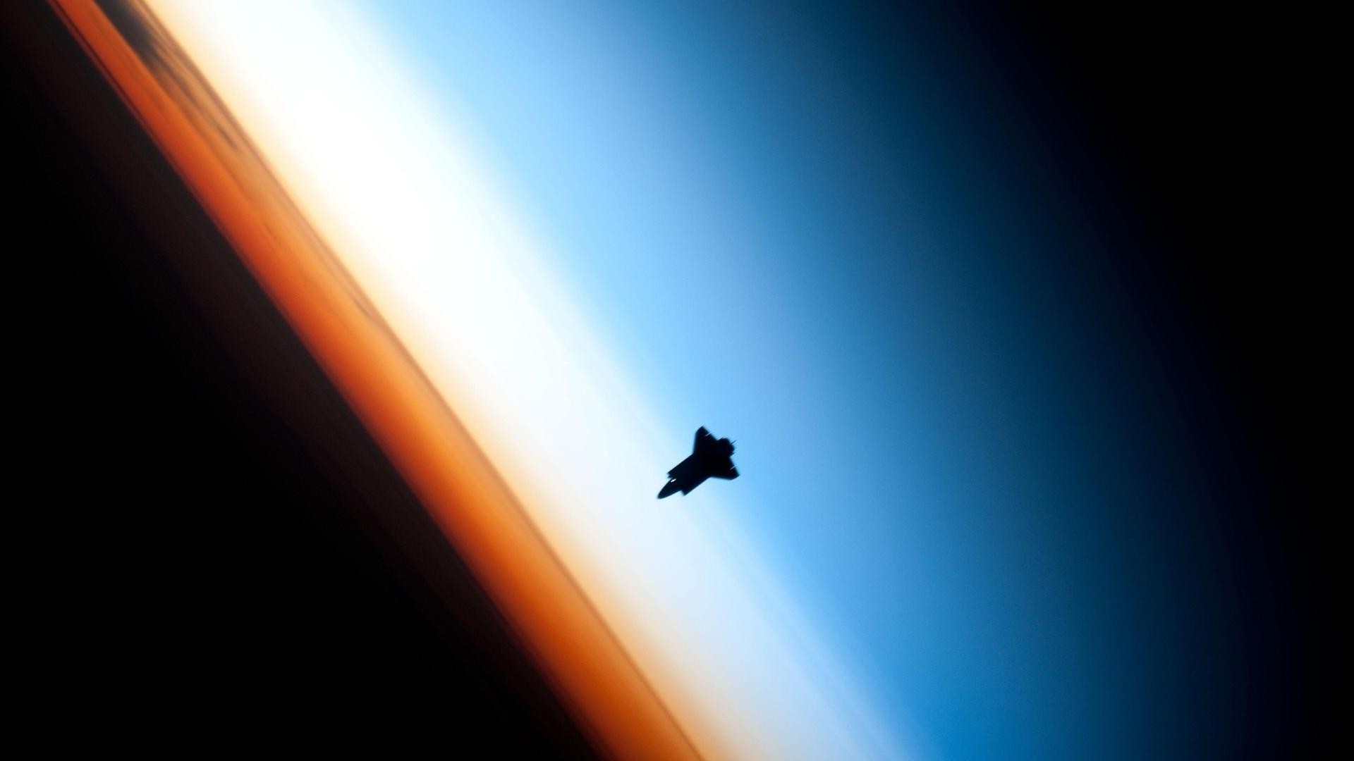 General 1920x1080 blue black orange space spaceship space shuttle space art atmosphere cyan vehicle