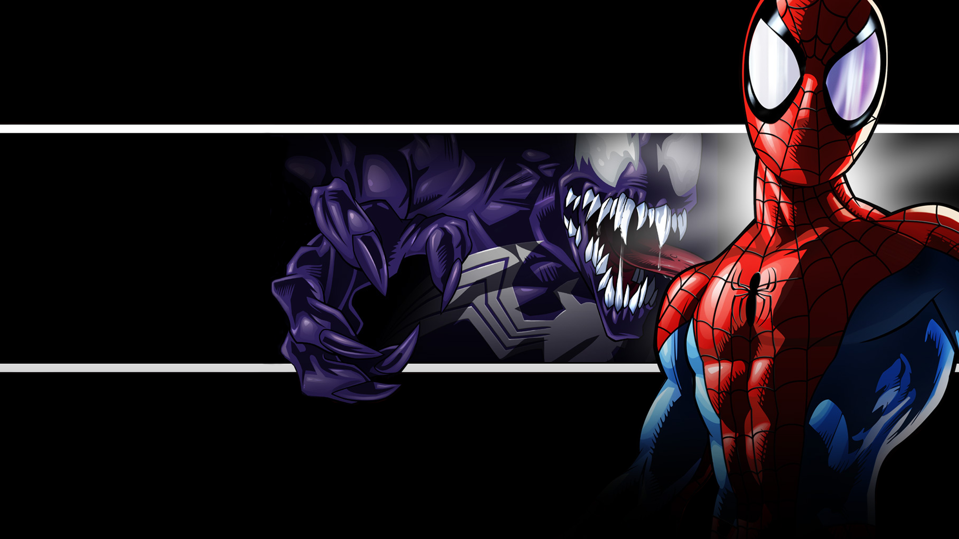 General 1920x1080 Spider-Man Marvel Comics Venom superhero comic art