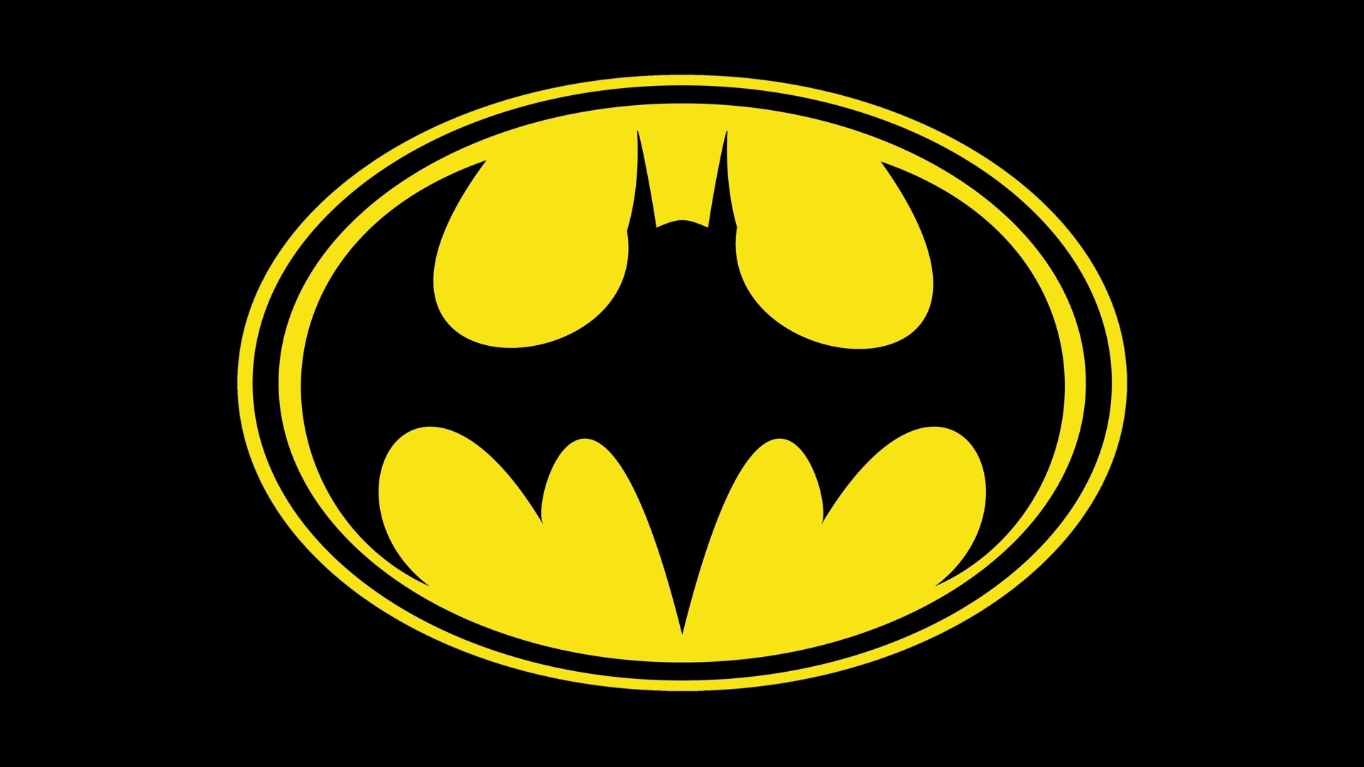 General 1920x1080 Batman logo Batman black yellow superhero