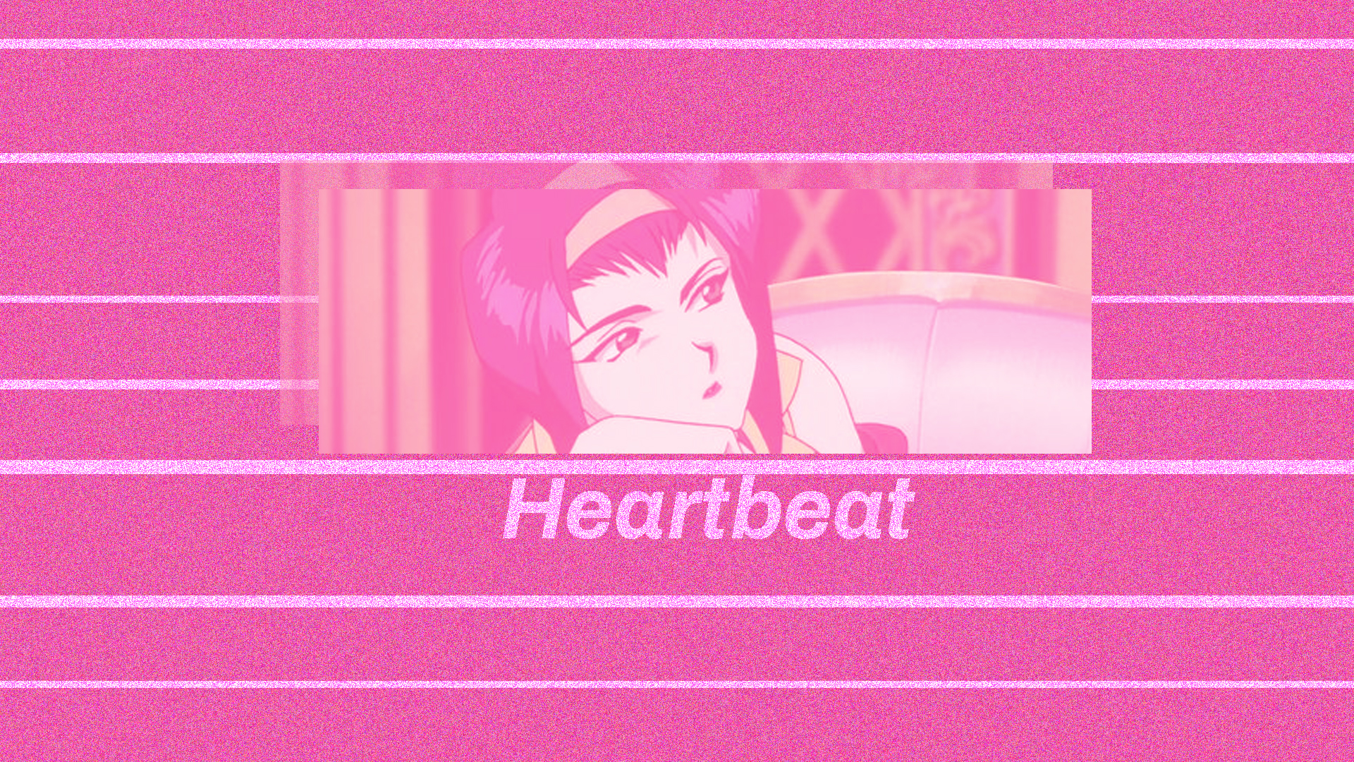 Anime 1920x1080 heartbeat pink vaporwave