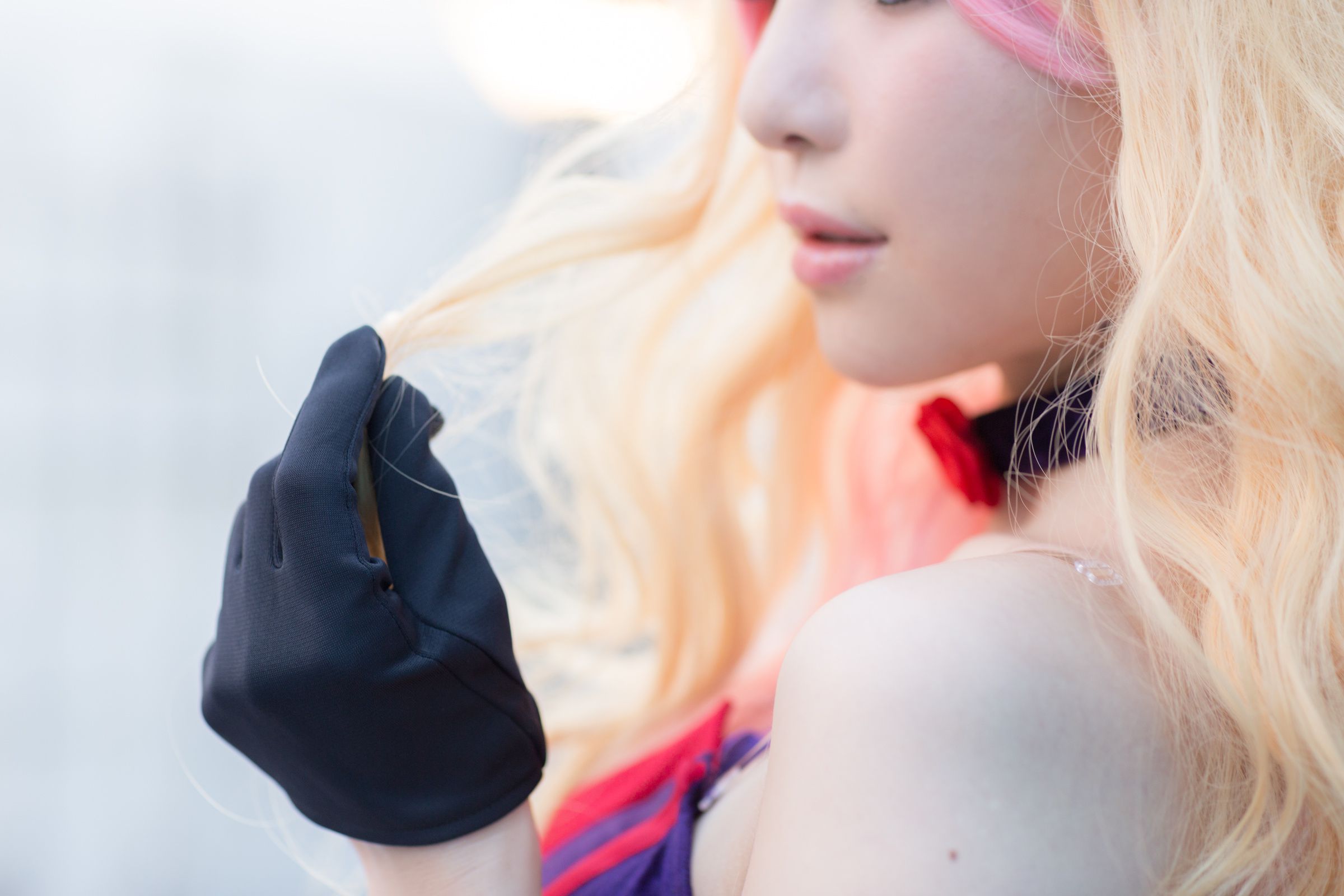 People 2400x1600 Aoi (葵) Sheryl Nome Macross Frontier Macross cosplay model blonde Asian women gloves