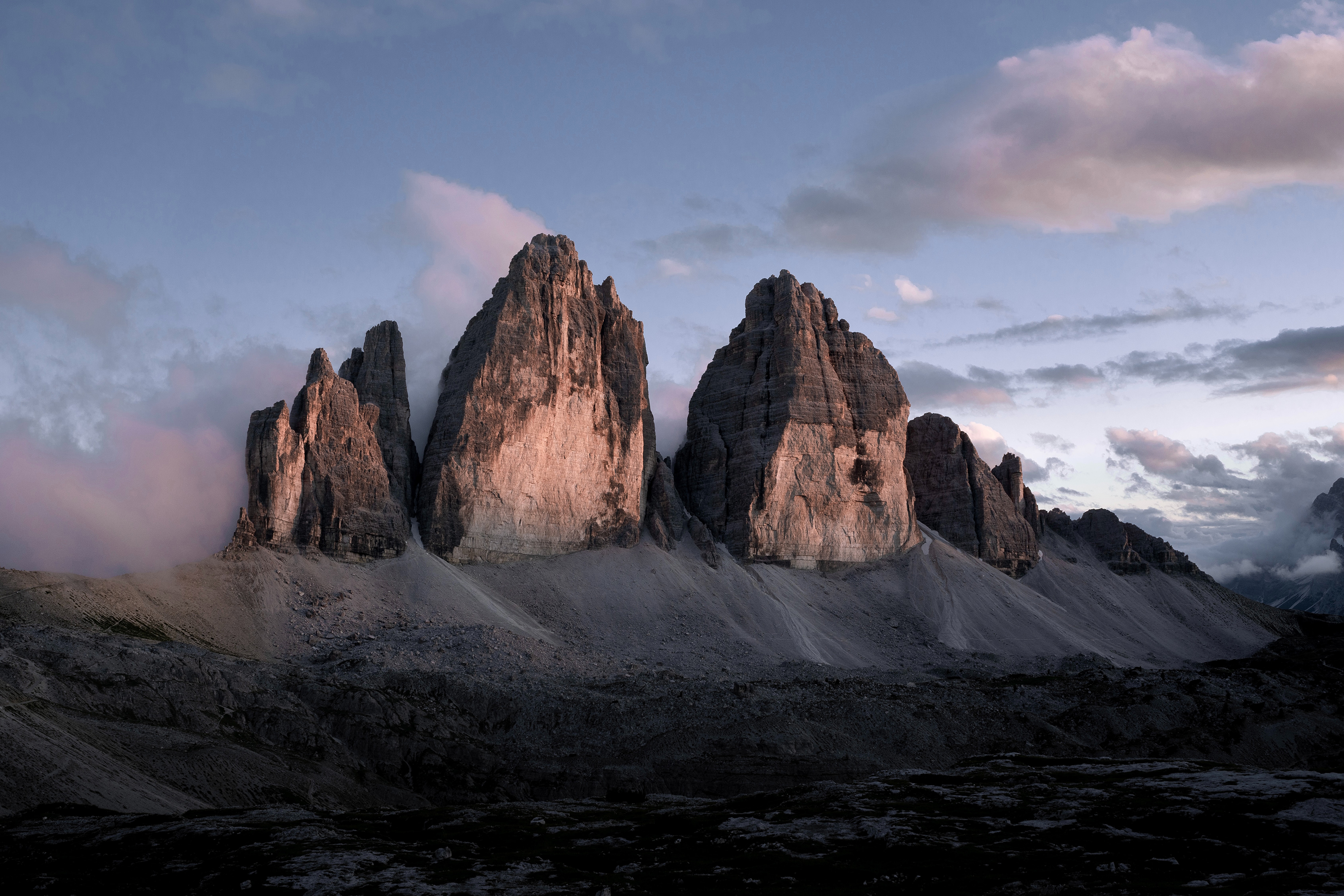 General 3000x2000 landscape Tre Cime di Lavaredo nature rocks mountains Italy