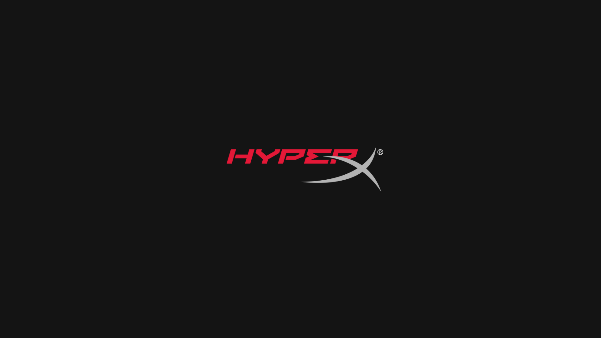 General 1920x1080 HyperX logo PC gaming minimalism simple background dark background