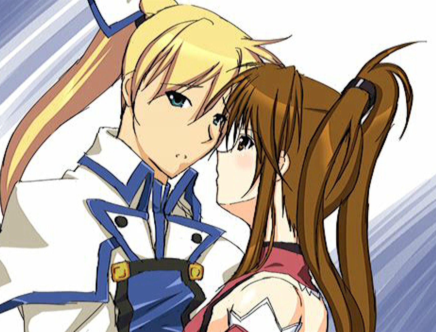 Anime 1706x1298 Guilty Gear Guilty Gear Xrd Ky kiske Kuradoberi Jam couple anime couple anime girls anime games fighting games