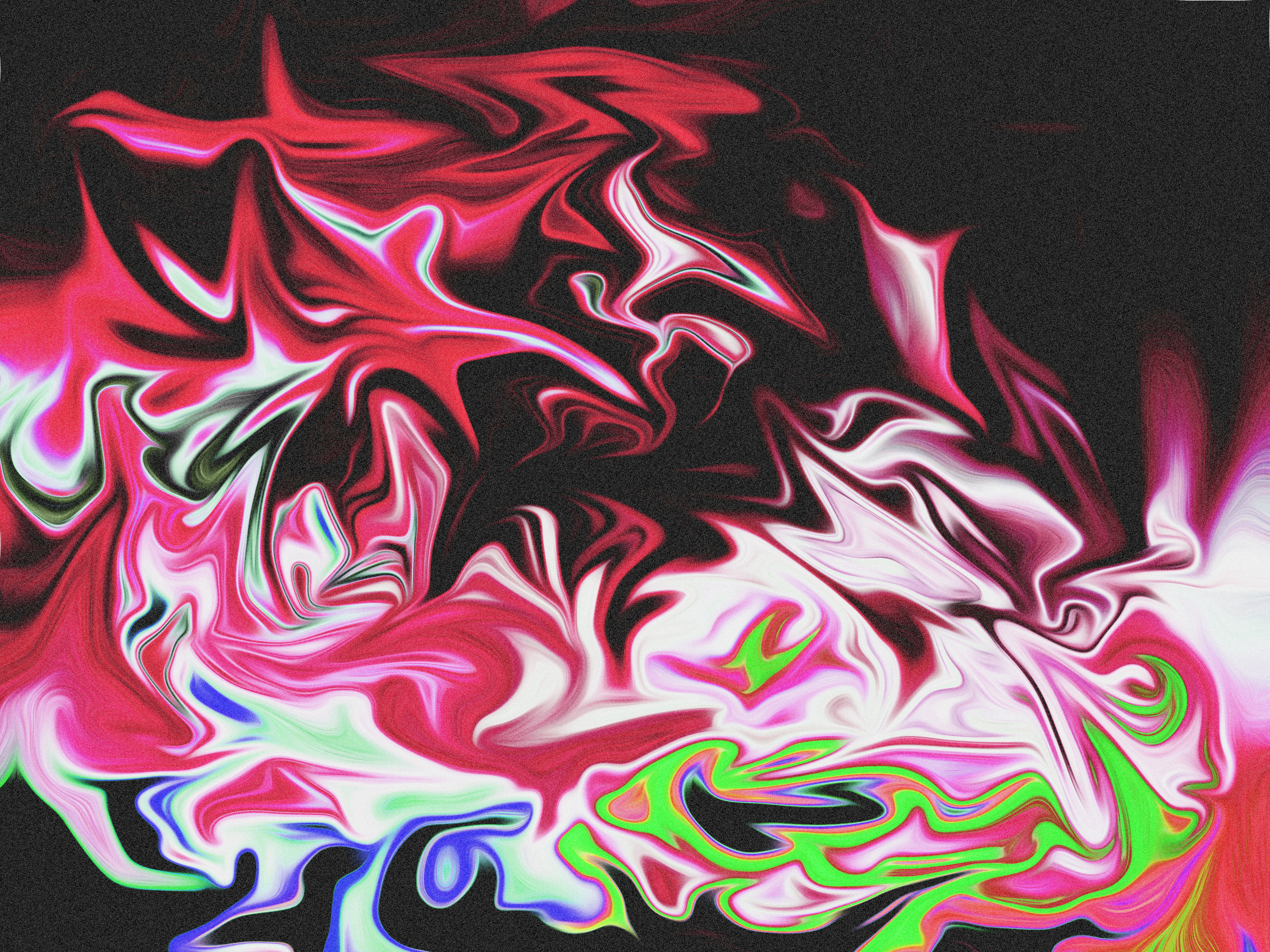 General 2643x1982 abstract digital art artwork fluid liquid colorful oil painting paint splash interference dark