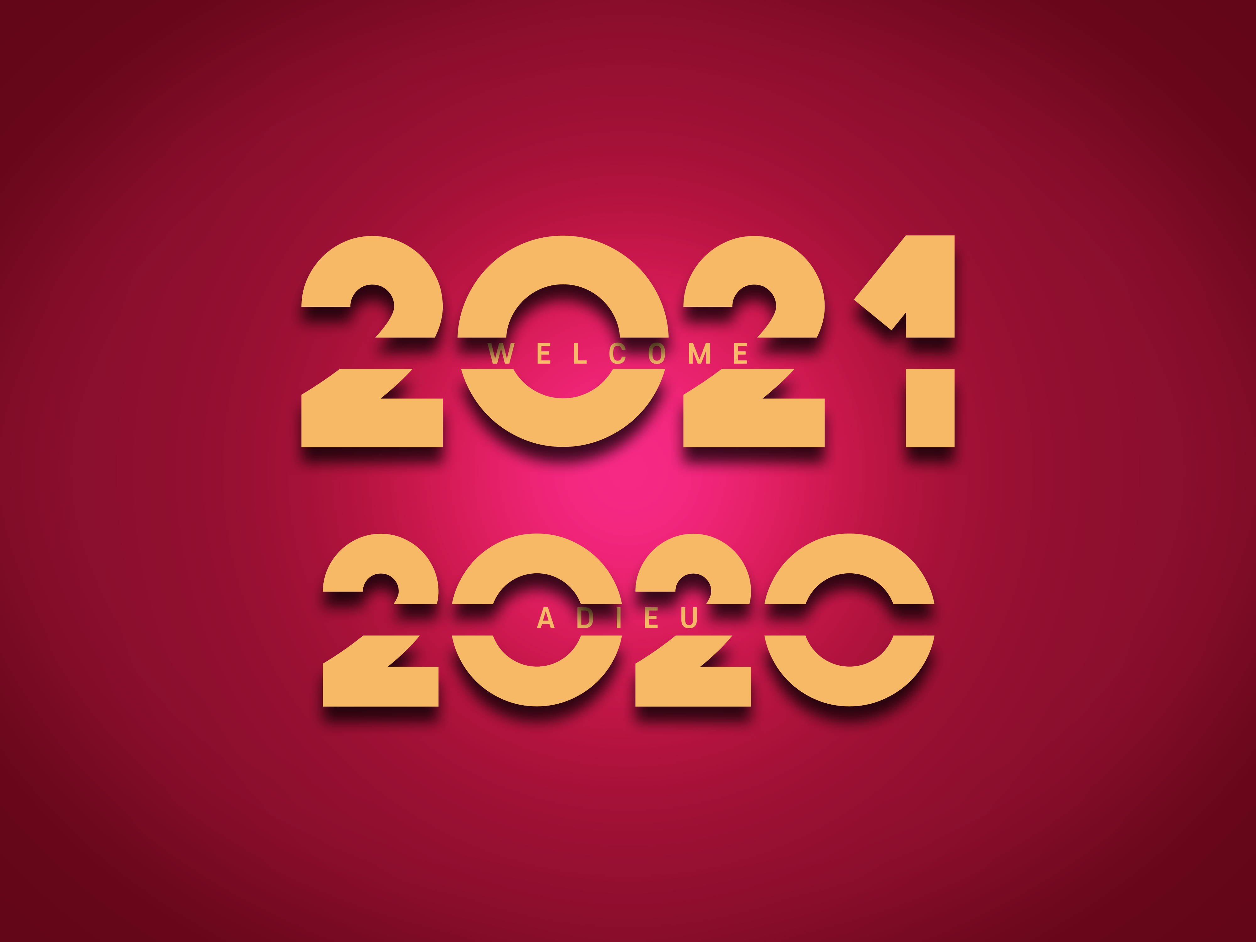 General 4000x3000 2021 (year) New Year holiday digital art simple background