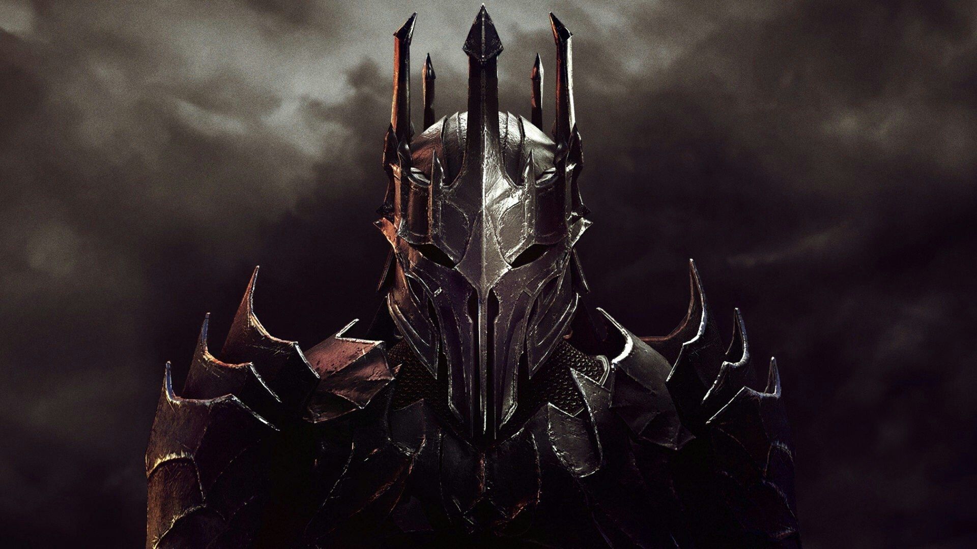 General 1920x1080 Sauron The Lord of the Rings fantasy art warrior dark frontal view portrait