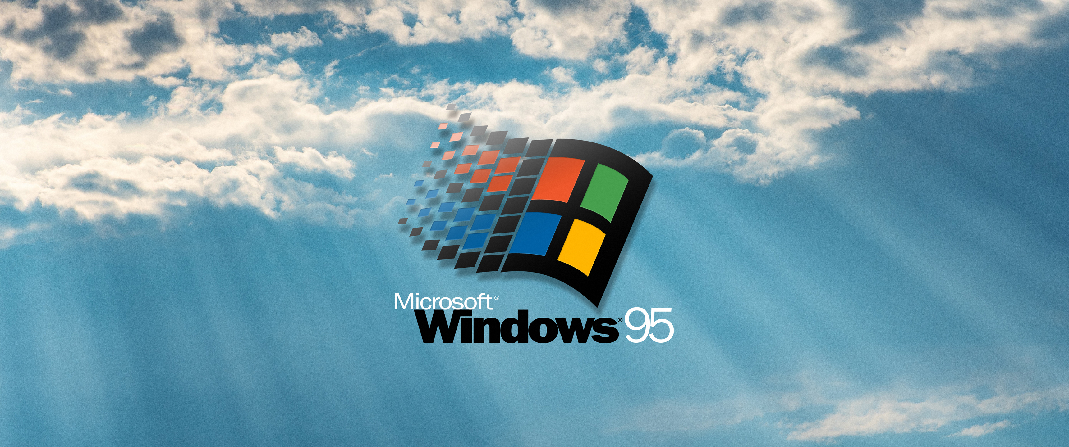 General 3440x1440 Windows 95 ultrawide operating system clouds