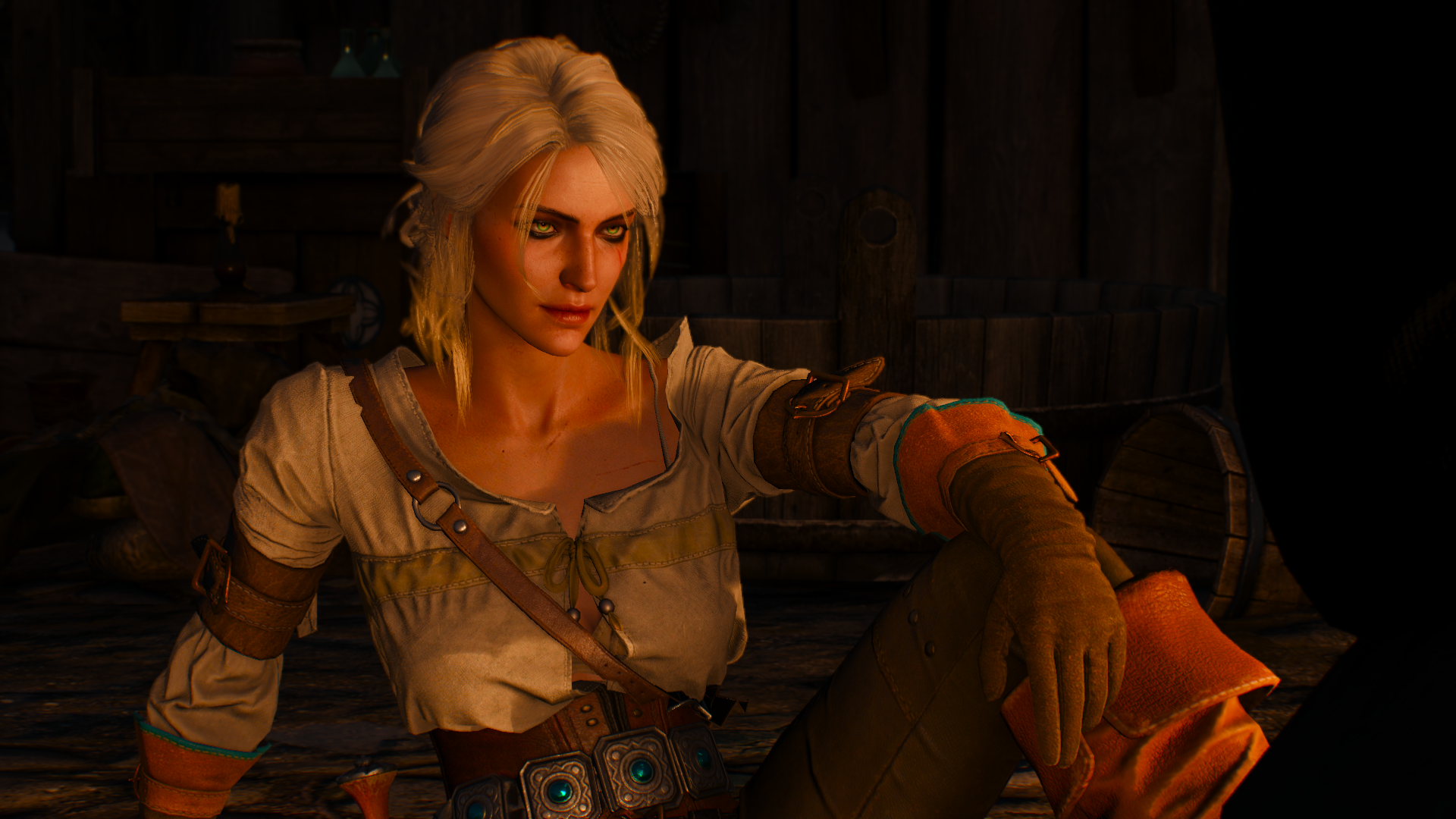 General 1920x1080 The Witcher 3: Wild Hunt Cirilla Fiona Elen Riannon screen shot video game characters