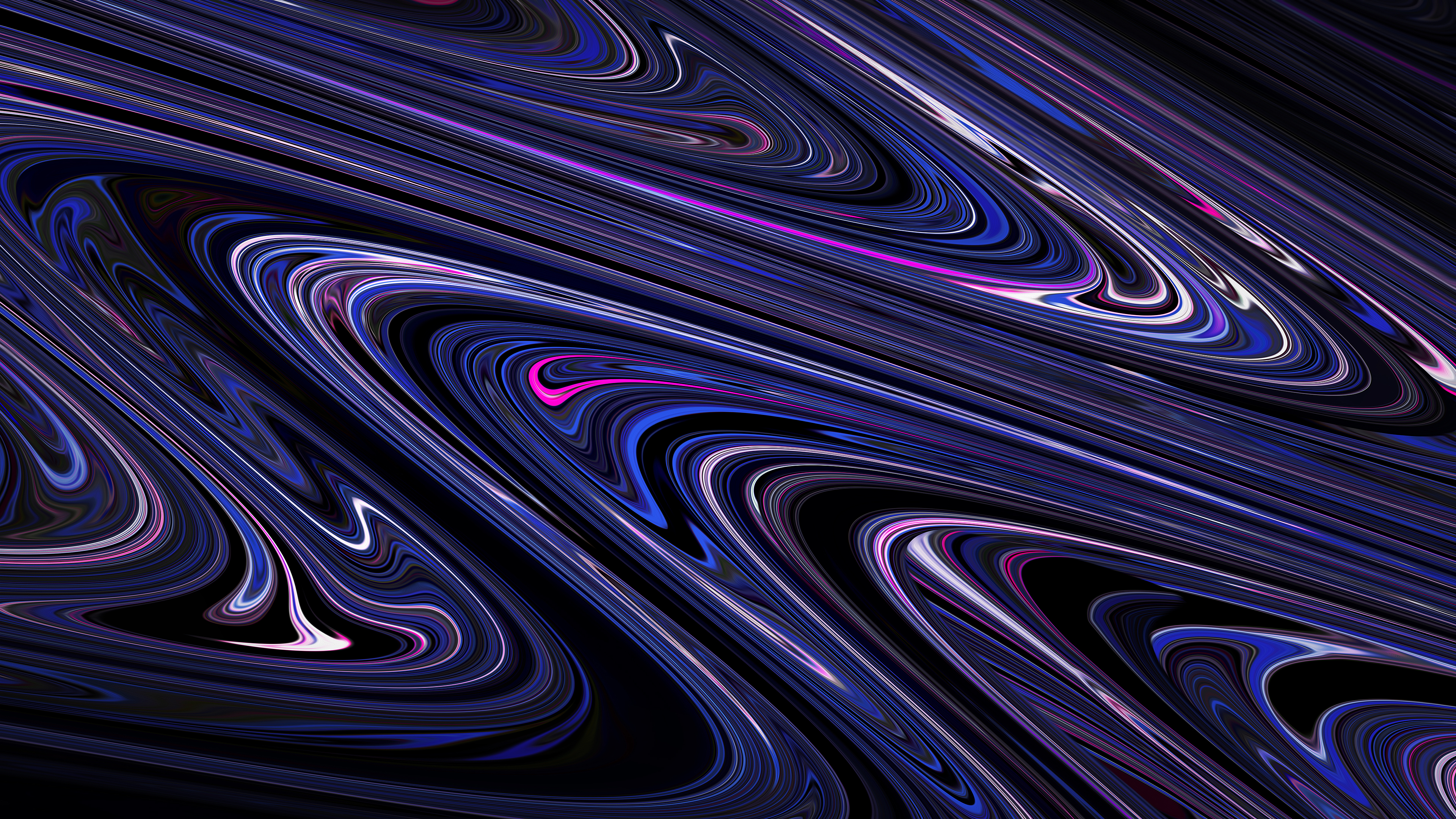 General 3840x2160 abstract surreal galaxy space colorful pattern futuristic purple wavy lines