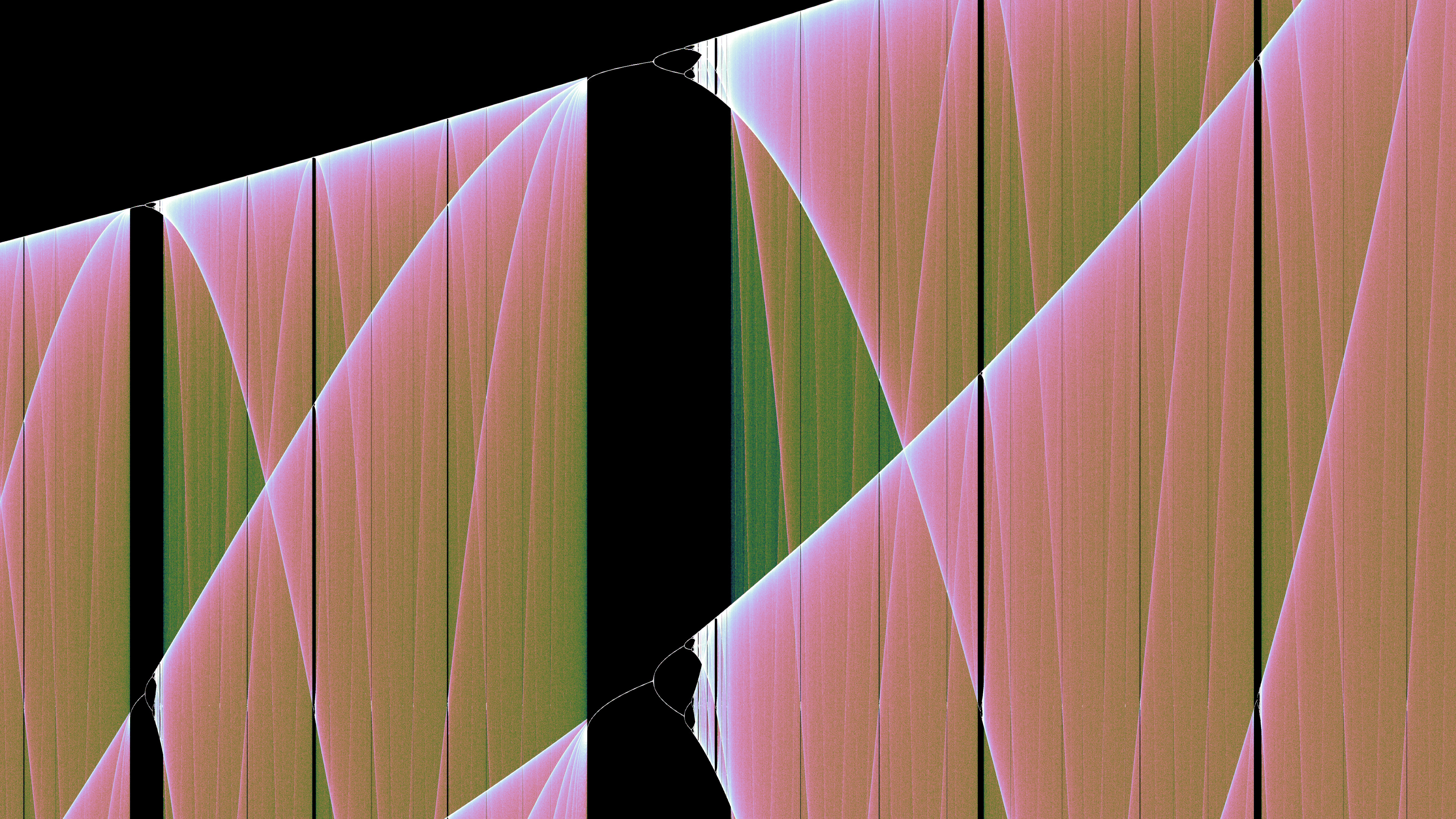 General 3840x2160 geometric figures mathematics abstract colorful bifurcation