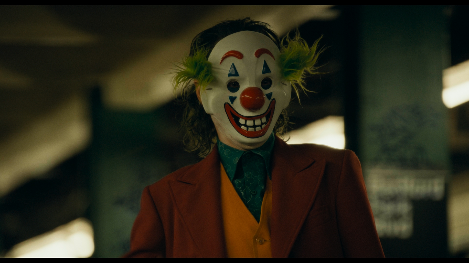 People 1920x1080 Joker Joaquin Phoenix Joker (2019 Movie) DC Comics clown mask movies film stills