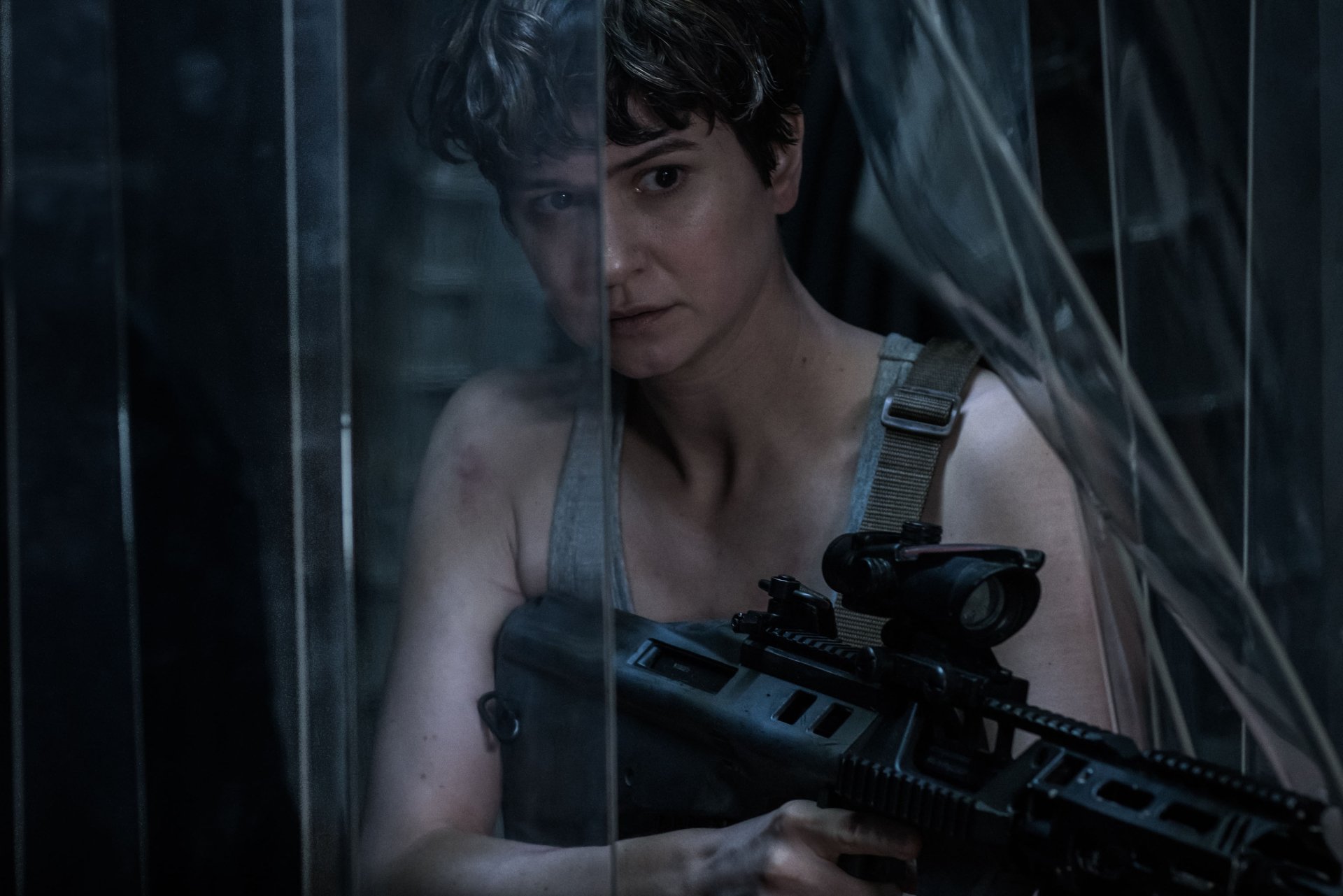 People 1920x1281 movies science fiction horror science fiction women Alien: Covenant weapon girls with guns actress film stills Katherine Waterston women