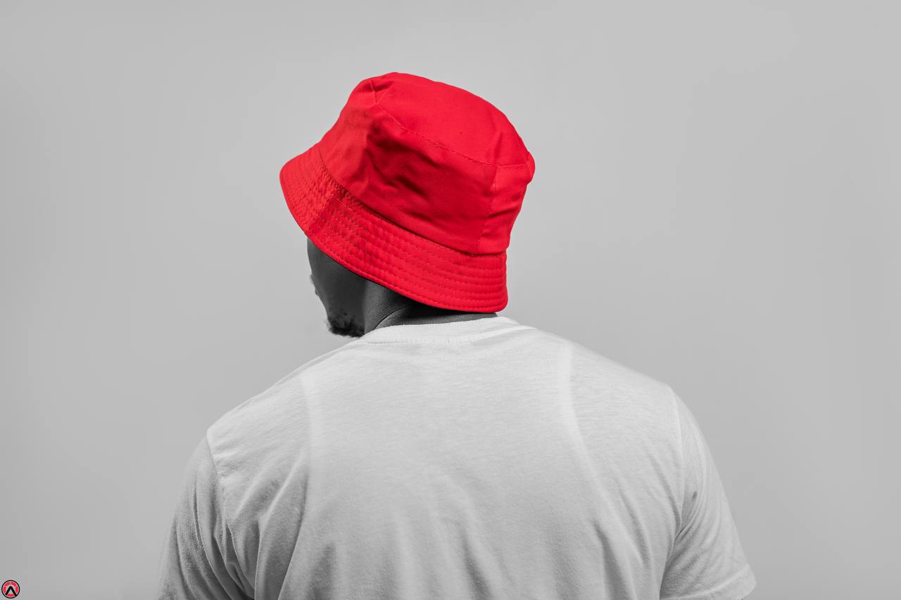 People 1280x853 red Noir Art red hats rear view selective coloring men