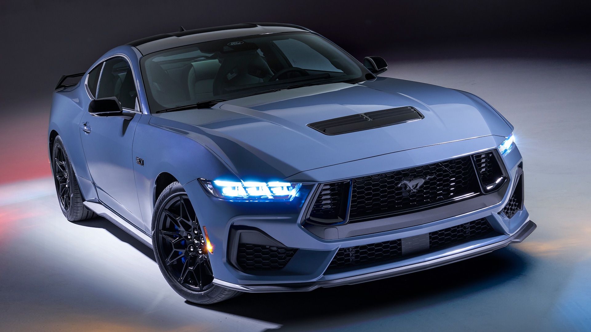 General 1920x1080 Ford Mustang car blue cars Ford muscle cars American cars